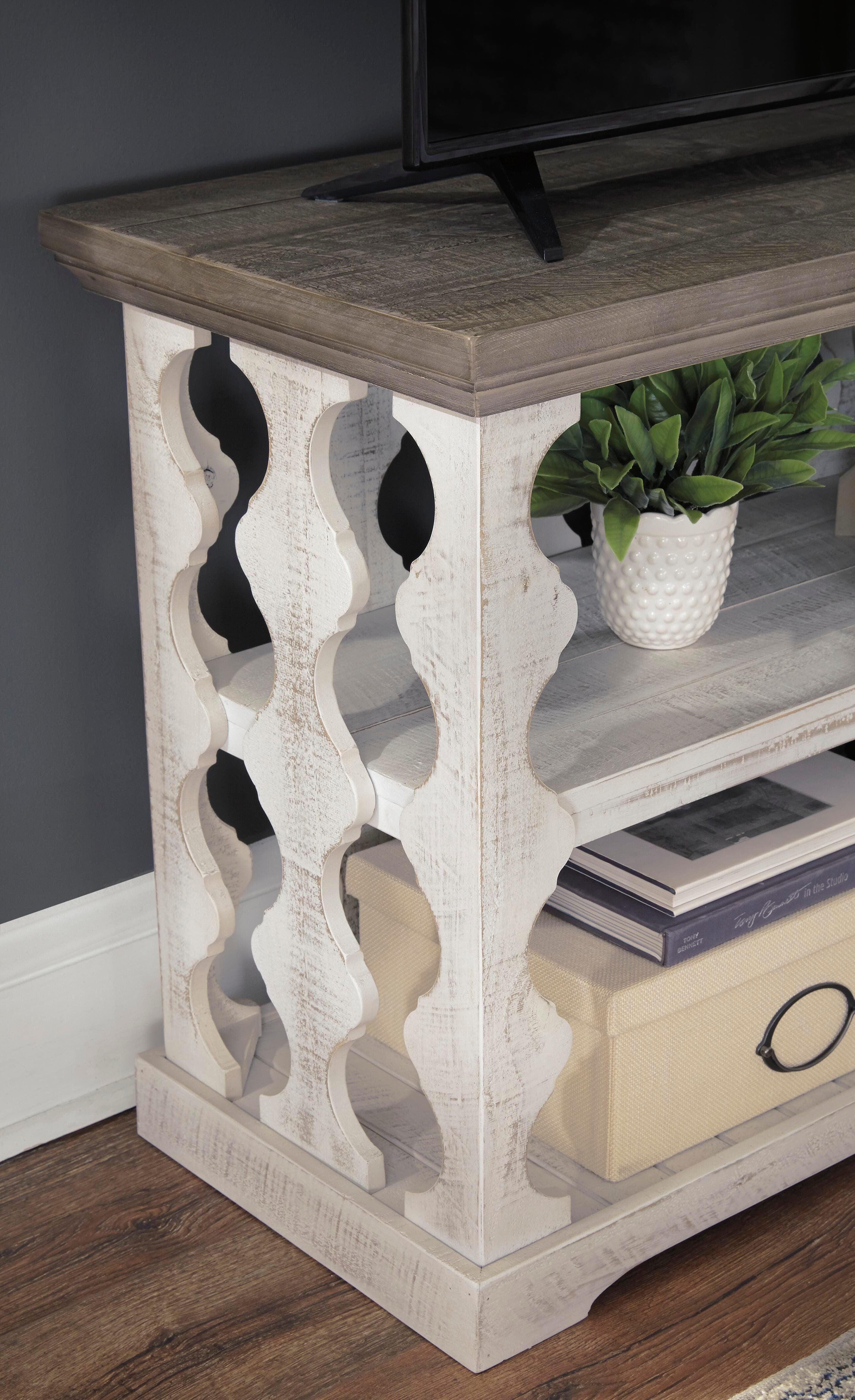 Havalance Sofa/Console Table — White & Brown/Beige — view 6