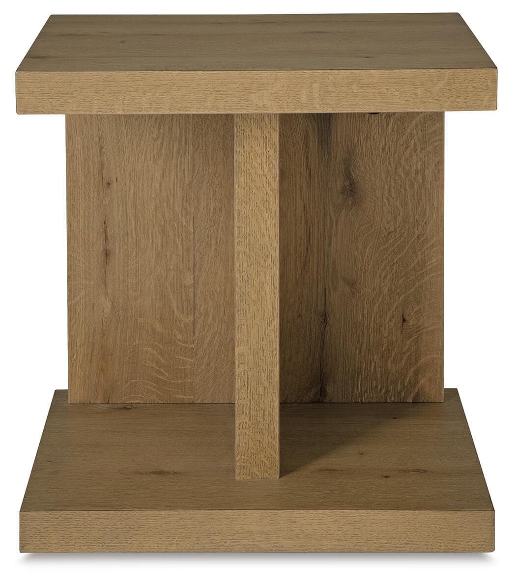 Brinstead Chairside End Table — Brown/Beige — view 3