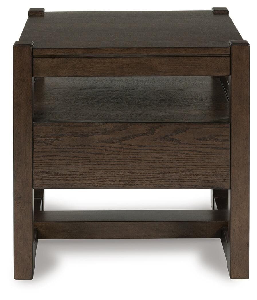 Breckington End Table — Brown/Beige — view 5