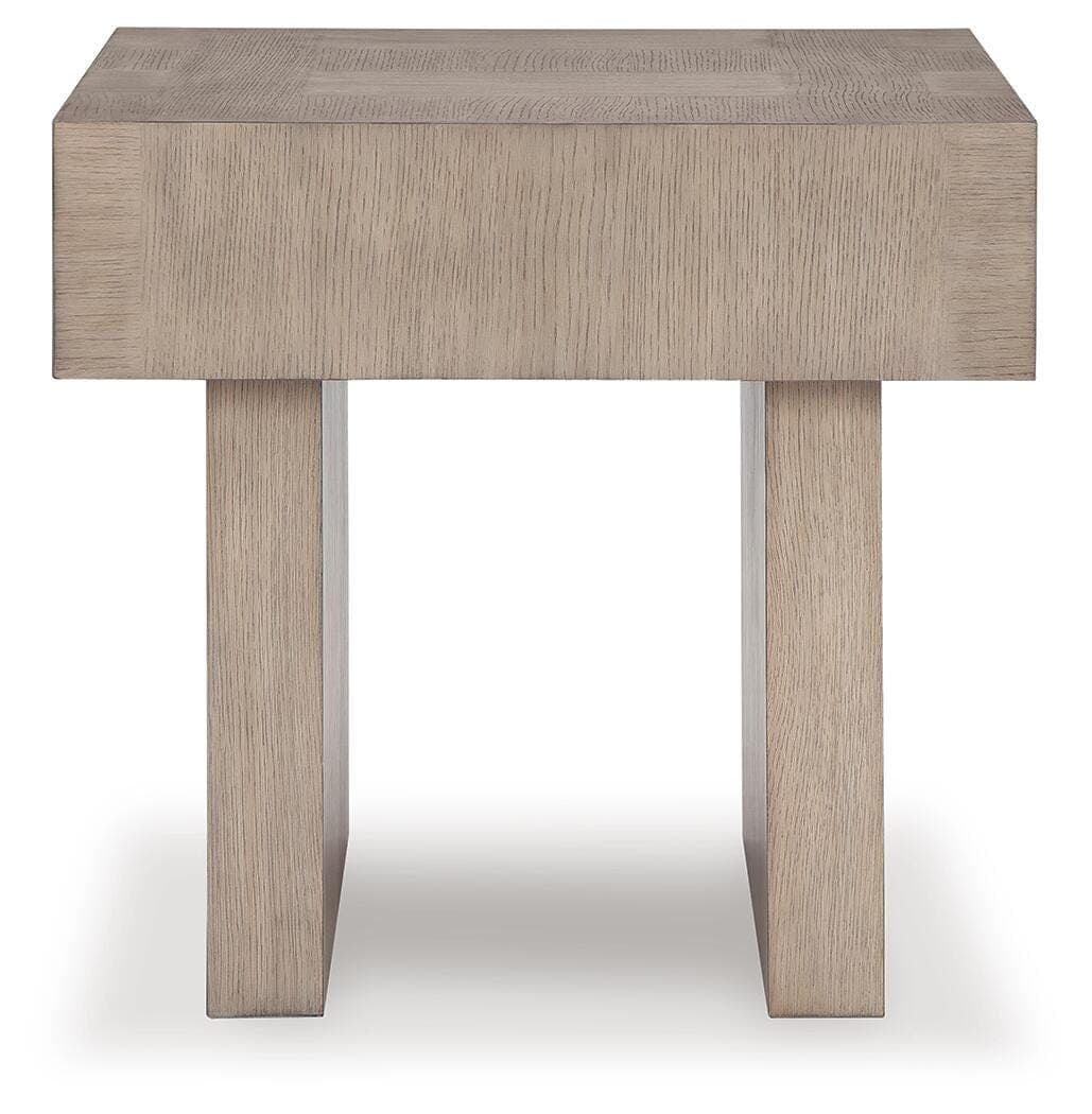 Jorlaina End Table — Brown/Beige — view 3