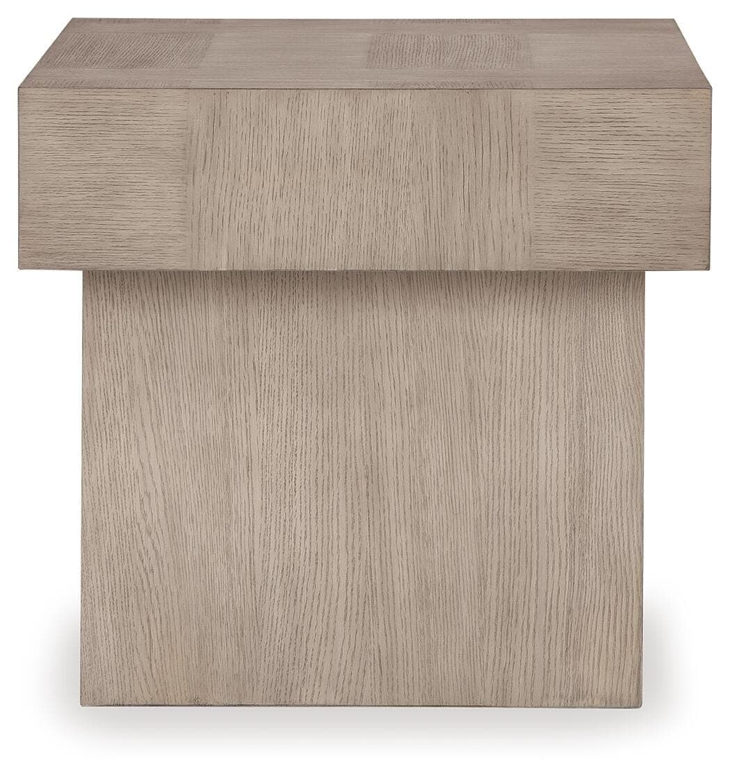Jorlaina End Table — Brown/Beige — view 4