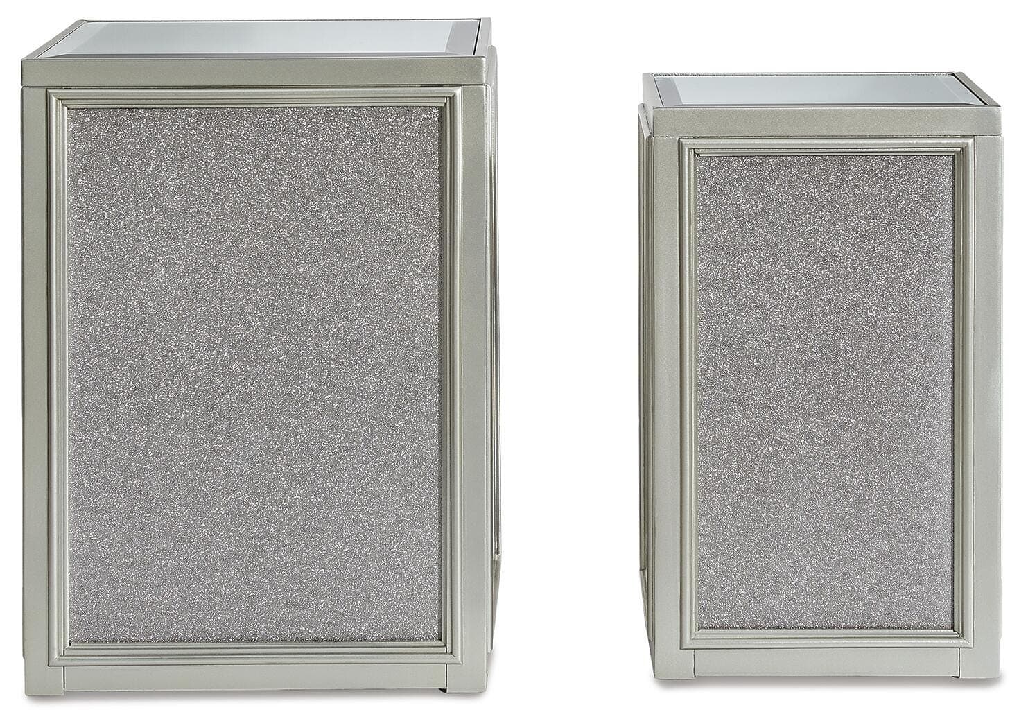 Traleena Nesting End Table (Set of 2) — Metallic — view 4