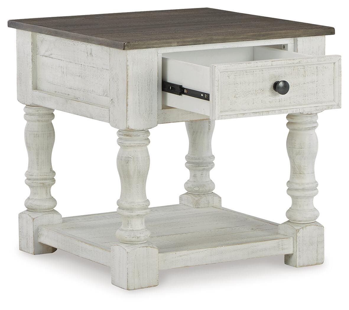 Havalance End Table — White & Black/Gray — view 3