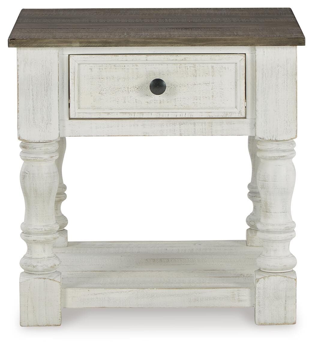 Havalance End Table — White & Black/Gray — view 4