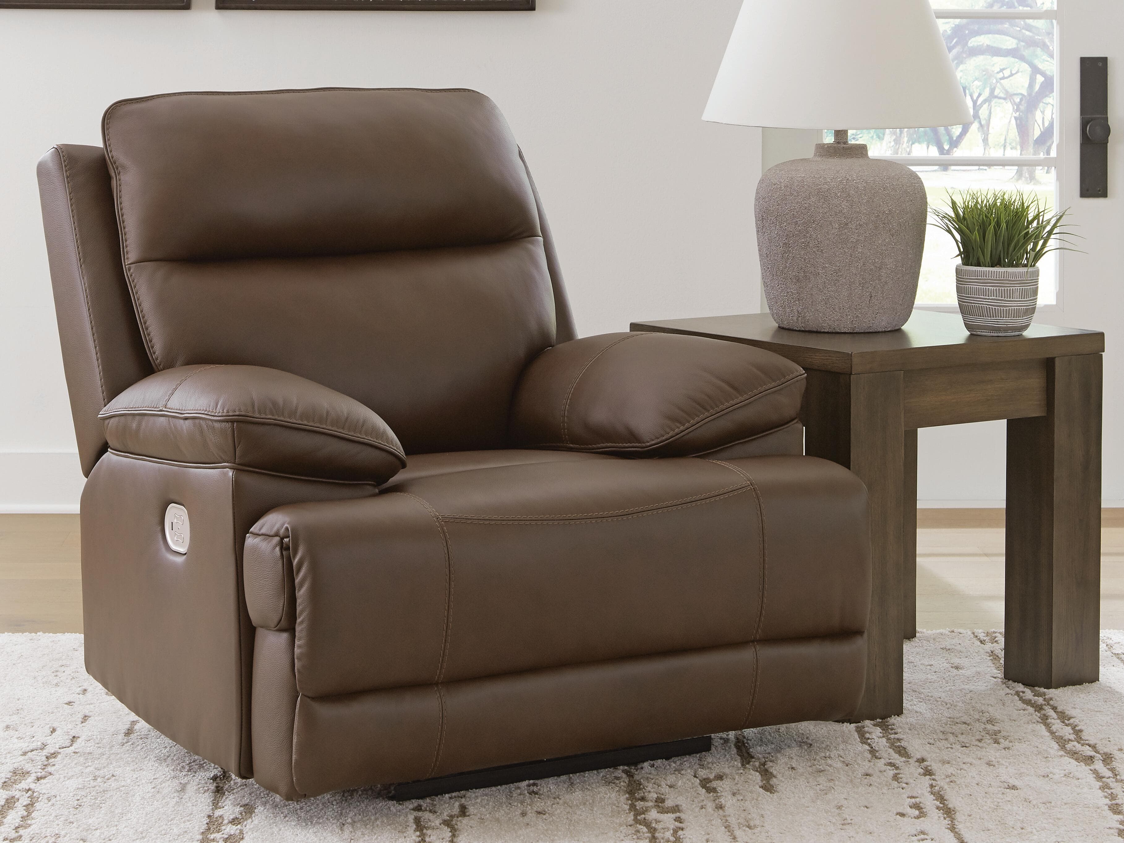 VonRyan Power Recliner — Brown/Beige — view 2