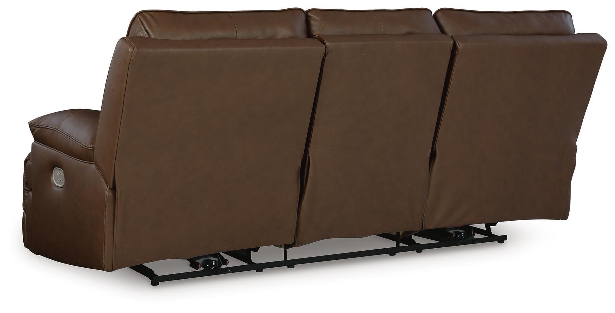 VonRyan Power Reclining Sofa — Brown/Beige — view 4