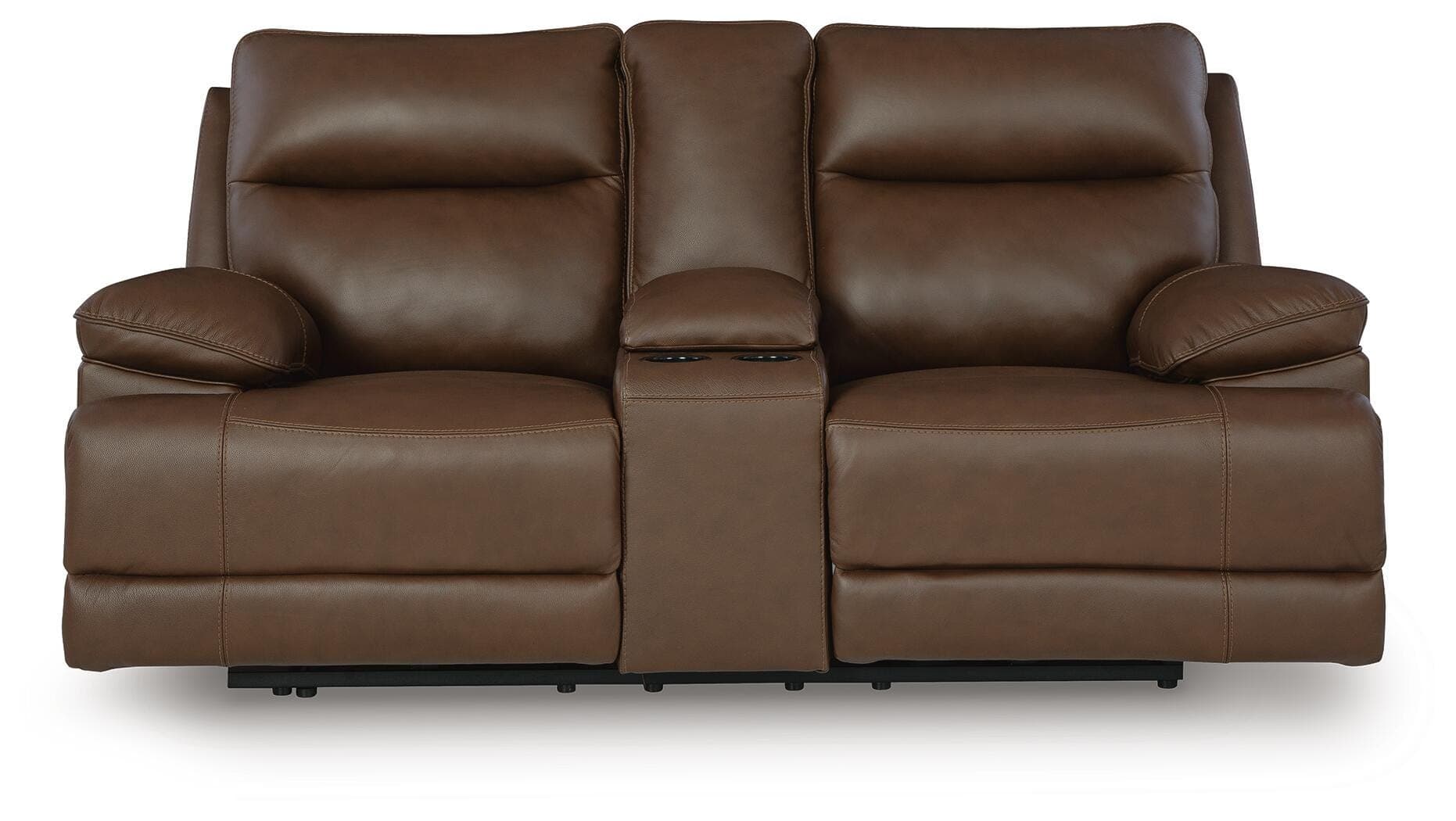 VonRyan Power Reclining Loveseat — Brown/Beige — view 3
