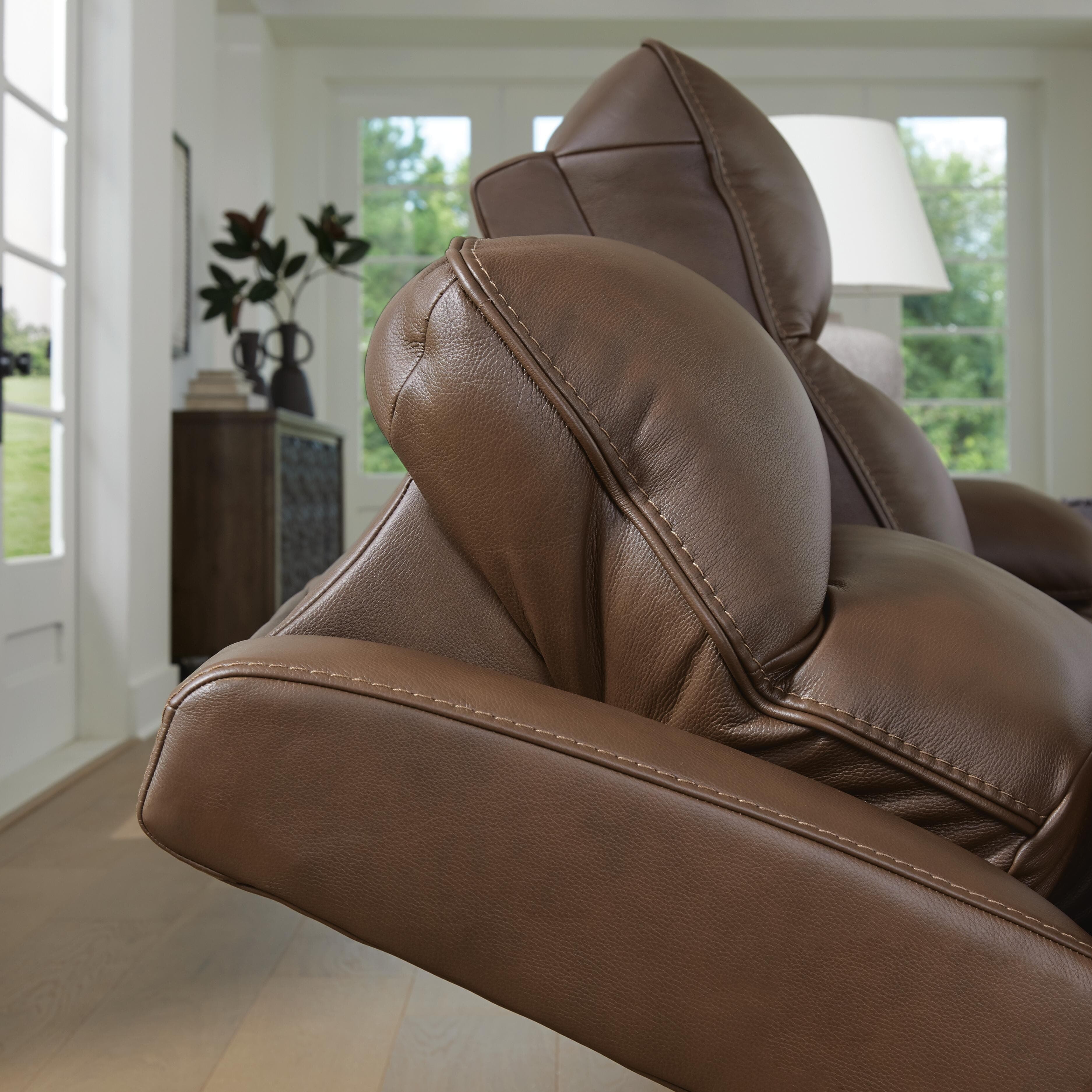 VonRyan Power Reclining Sofa — Brown/Beige — view 5