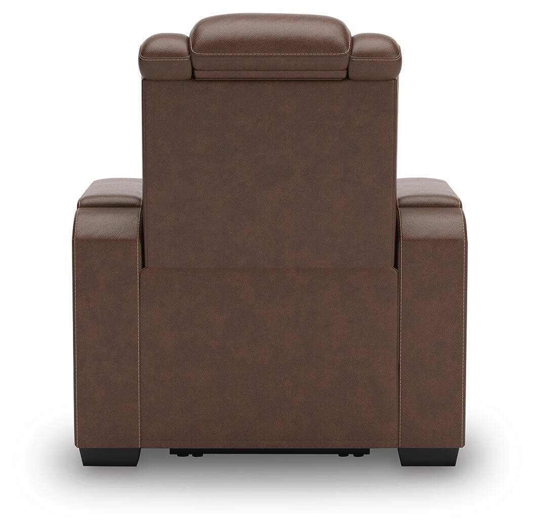 High Impact Power Recliner — Brown/Beige — view 5