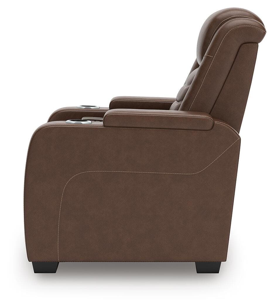 High Impact Power Recliner — Brown/Beige — view 6