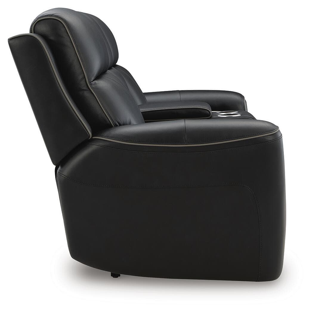 5Z-Relaxation Power Reclining Loveseat with Console — Onyx — view 5