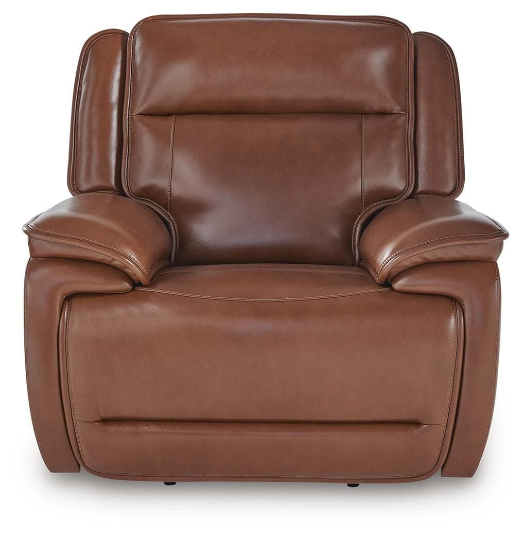 Healy Pier Power Recliner — Brown/Beige — view 4
