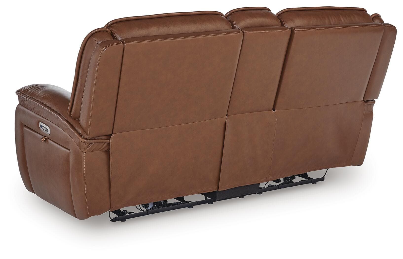 Healy Pier Power Reclining Loveseat with Console — Brown/Beige — view 5