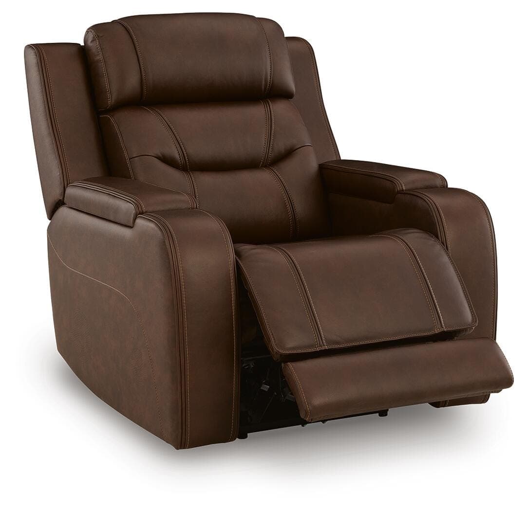 Dreamer Power Recliner with Audio Seating — Brown/Beige — view 3