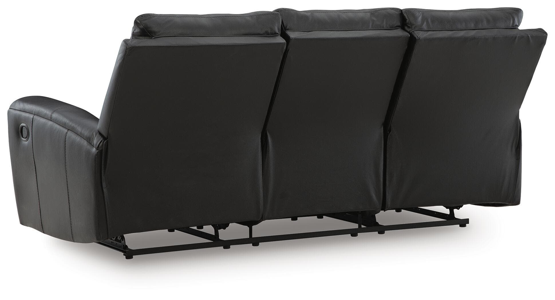 Danemere Reclining Sofa — Black/Gray — view 5
