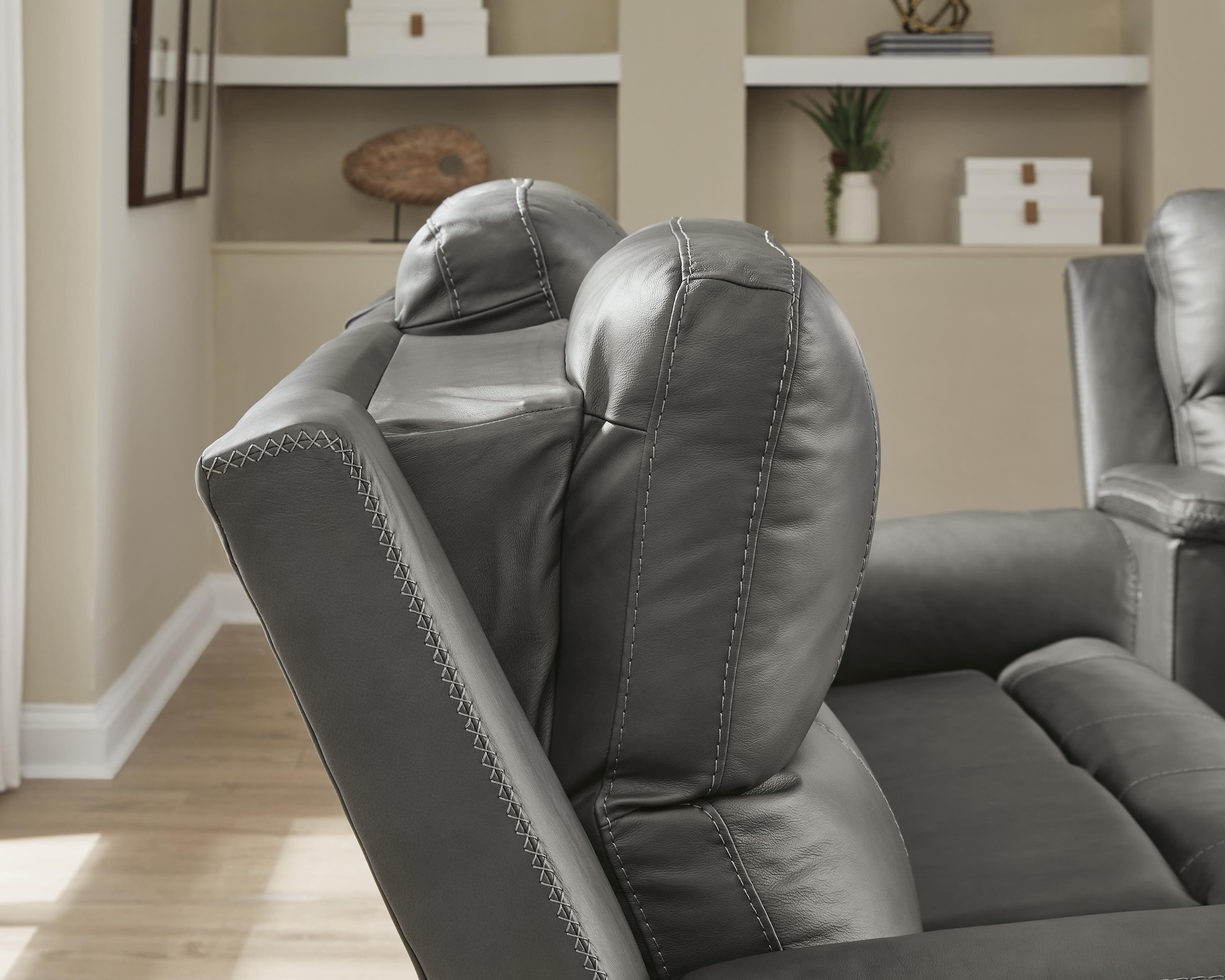 Beryton Power Reclining Sofa — Brown/Beige — view 6