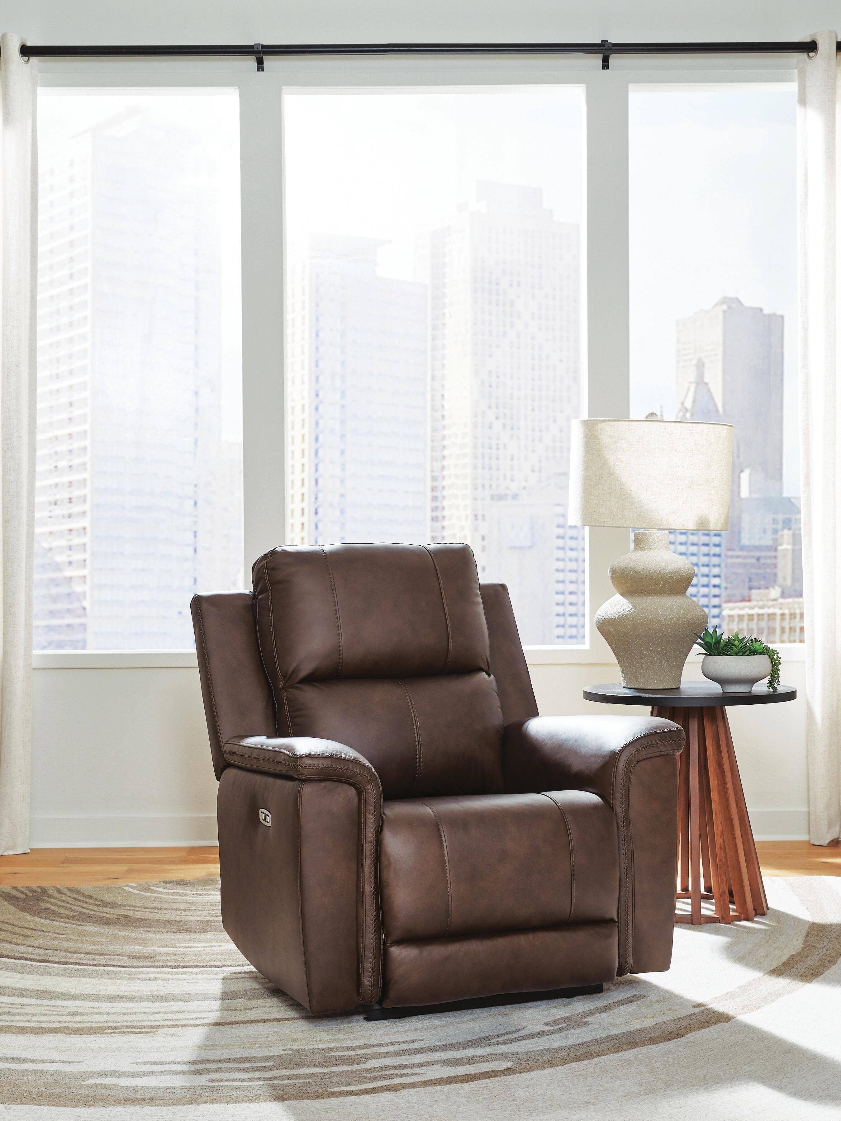 Beryton Power Recliner — Black/Gray — view 2