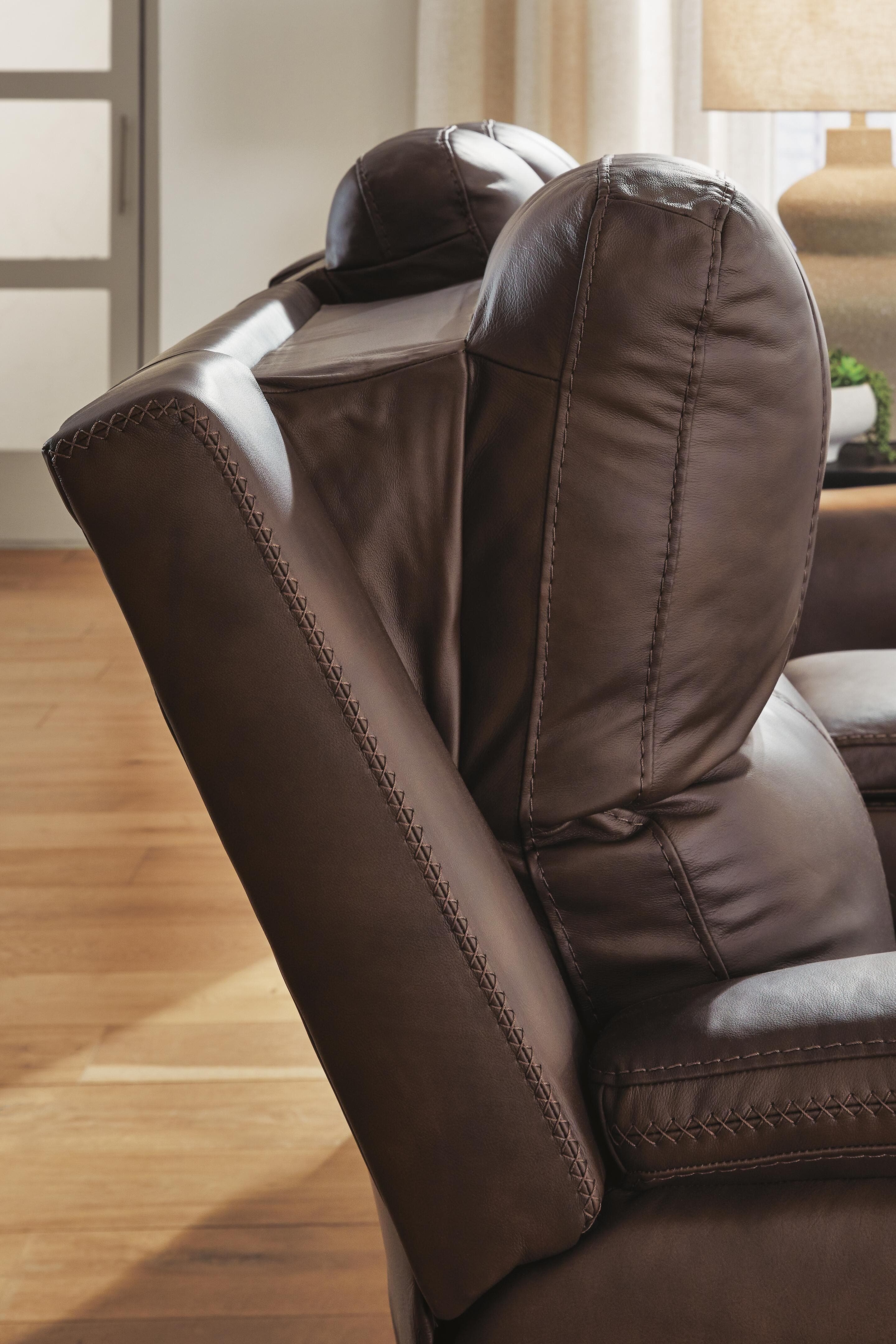 Beryton Power Reclining Sofa — Black/Gray — view 6