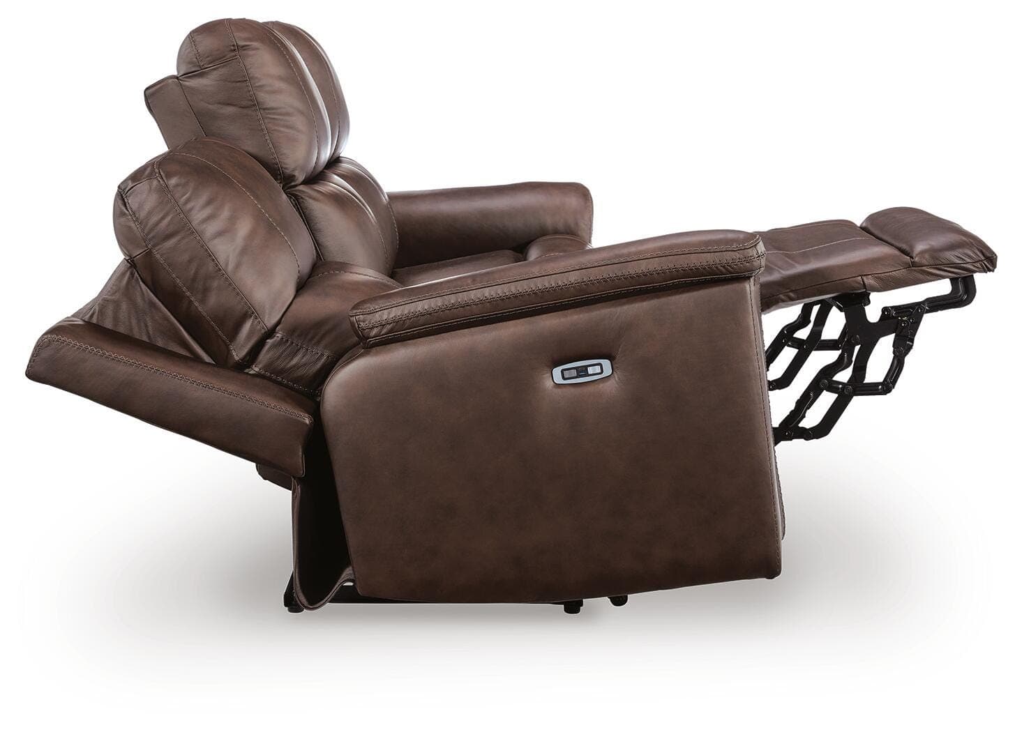 Beryton Power Reclining Sofa — Black/Gray — view 4