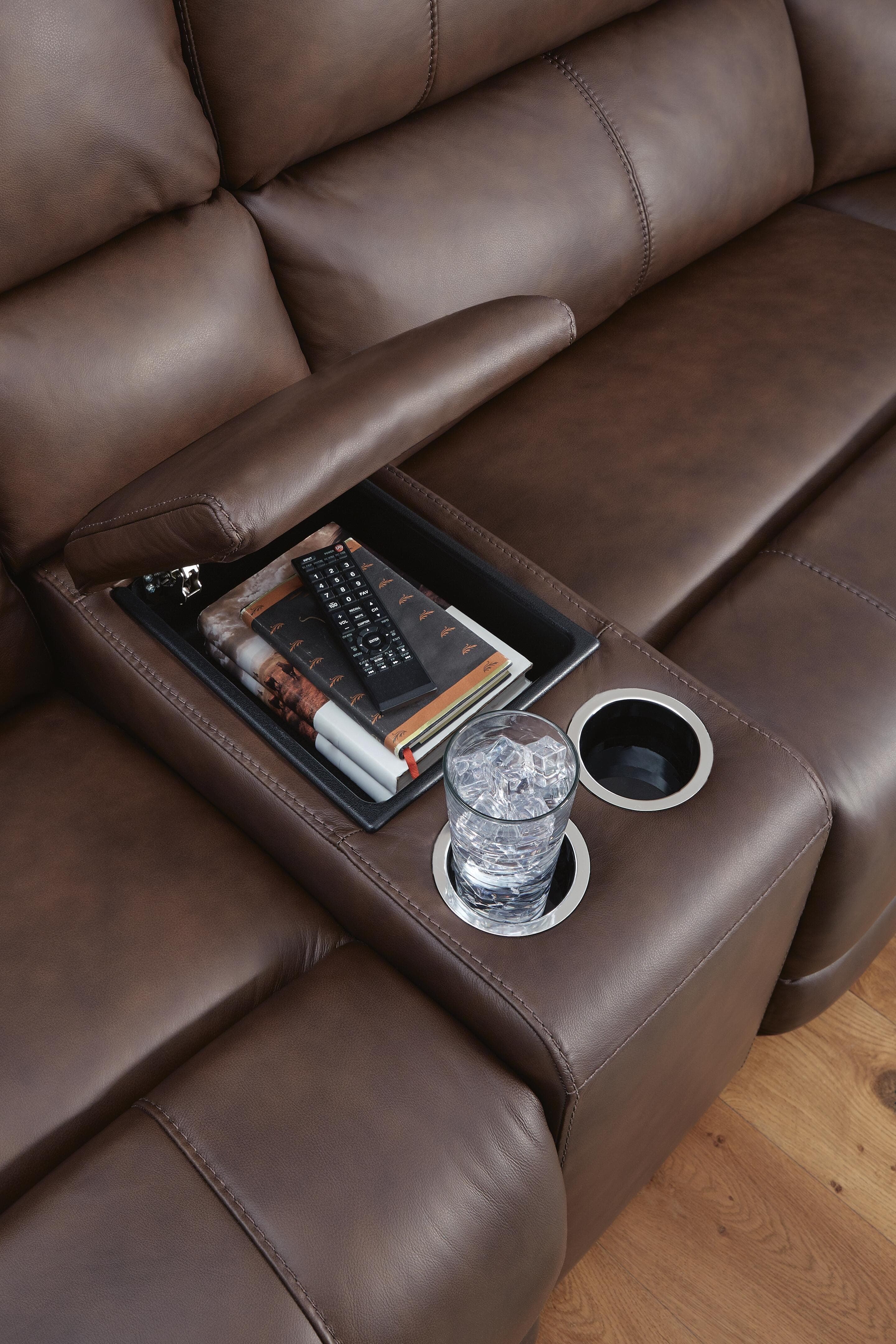 Beryton 6-Piece Power Reclining Sectional — Espresso — view 5