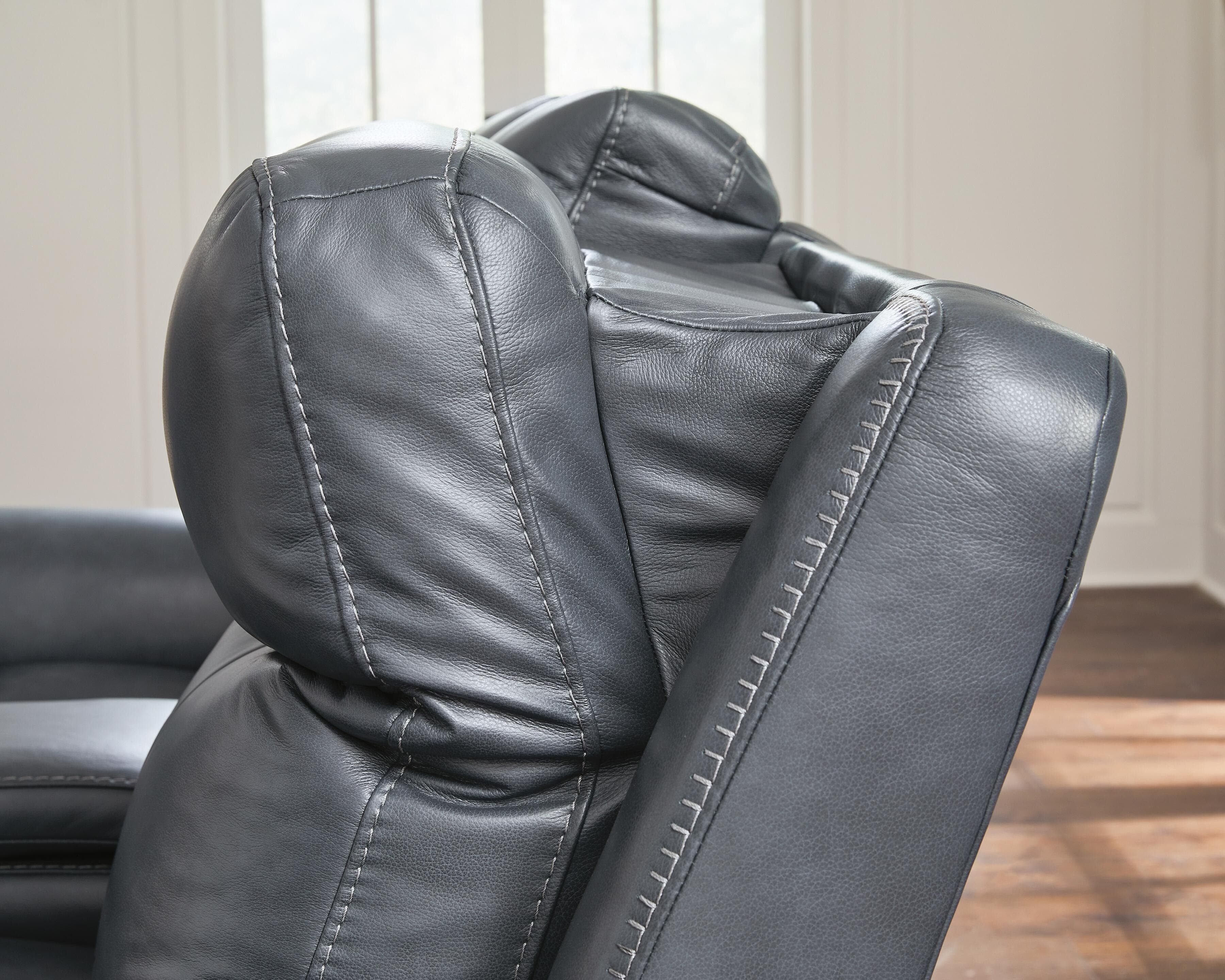Momentum Moves Power Reclining Sofa — Blue — view 6