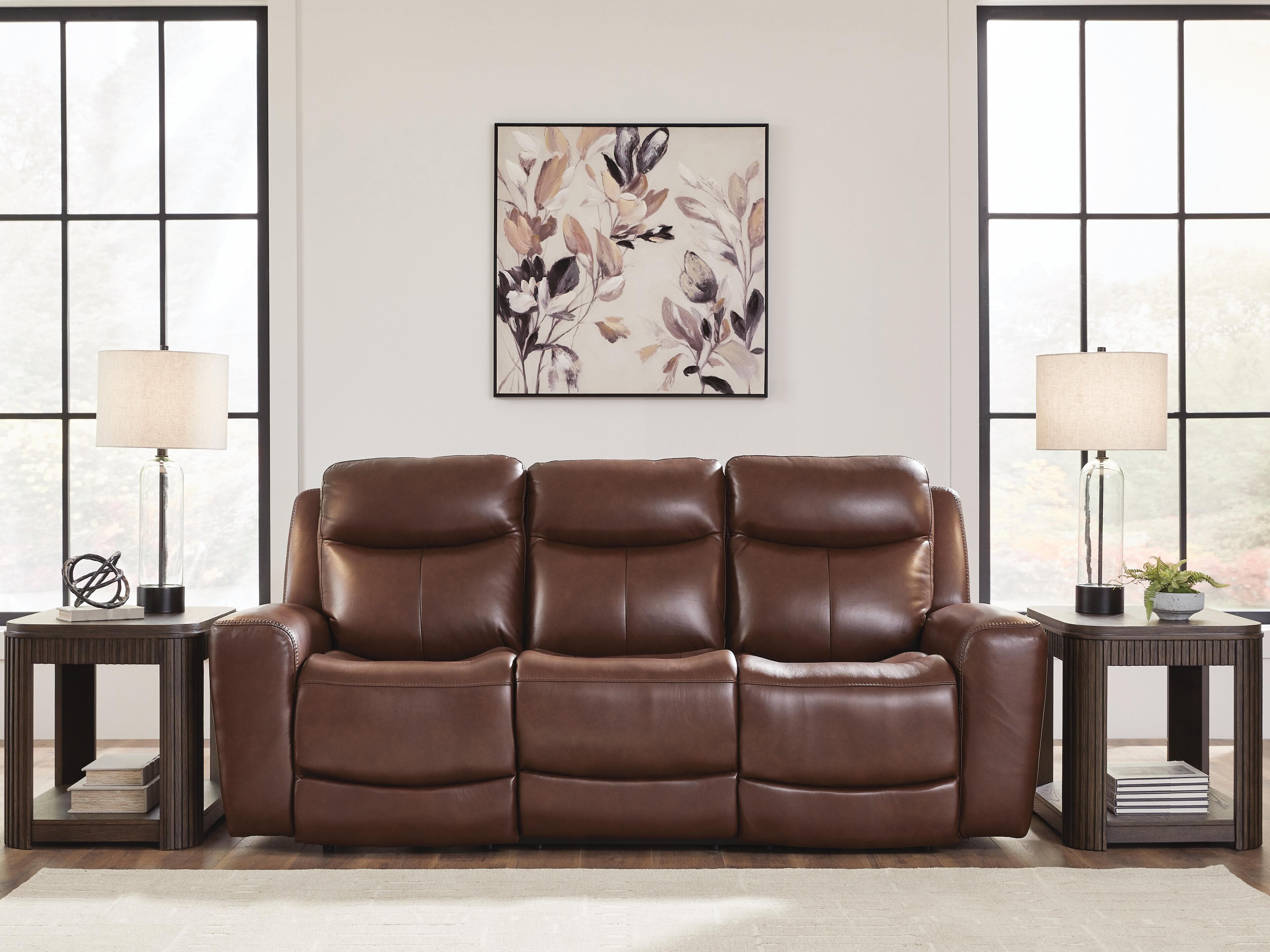 Momentum Moves Power Reclining Sofa — Brown/Beige — view 2