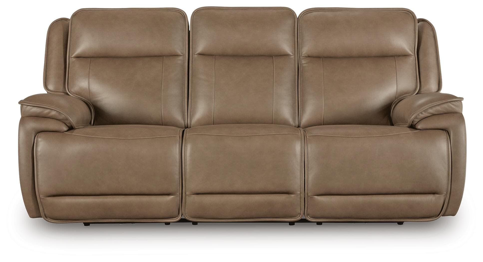 Malcesine Power Reclining Sofa — Brown/Beige — view 3