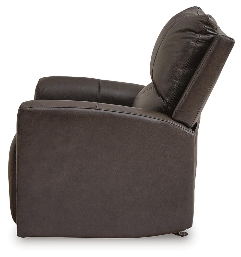 Boxmere Power Recliner — Black/Gray — view 7