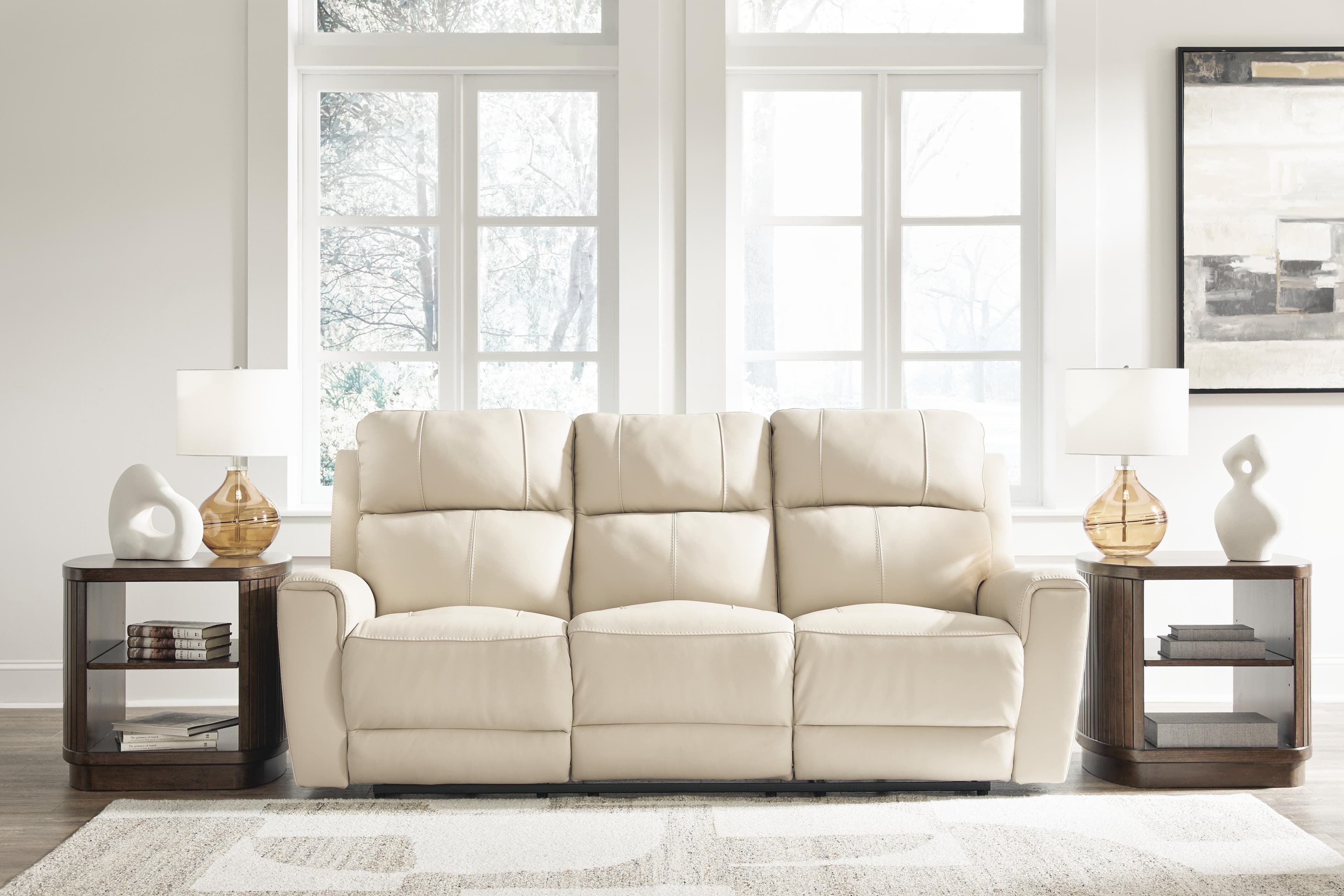 Dahlmoore Power Reclining Sofa — White — view 2