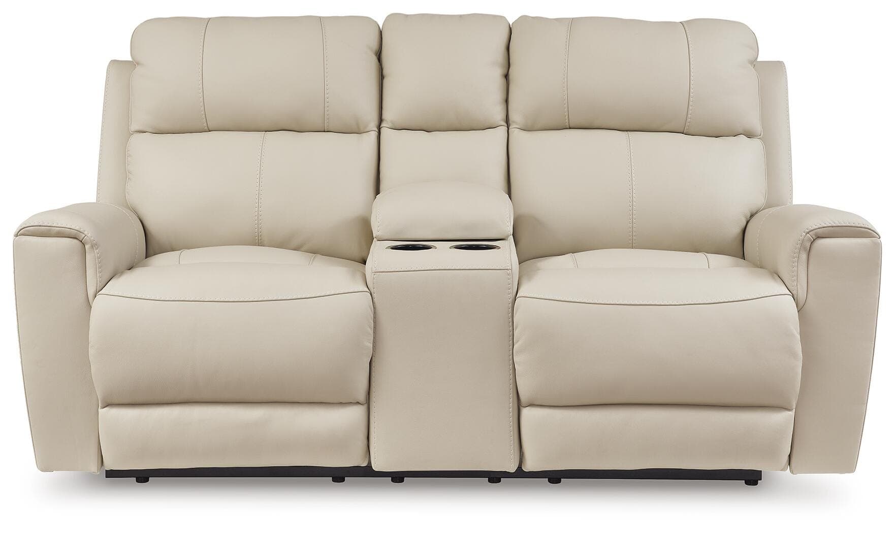Dahlmoore Power Reclining Loveseat with Console — White — view 4