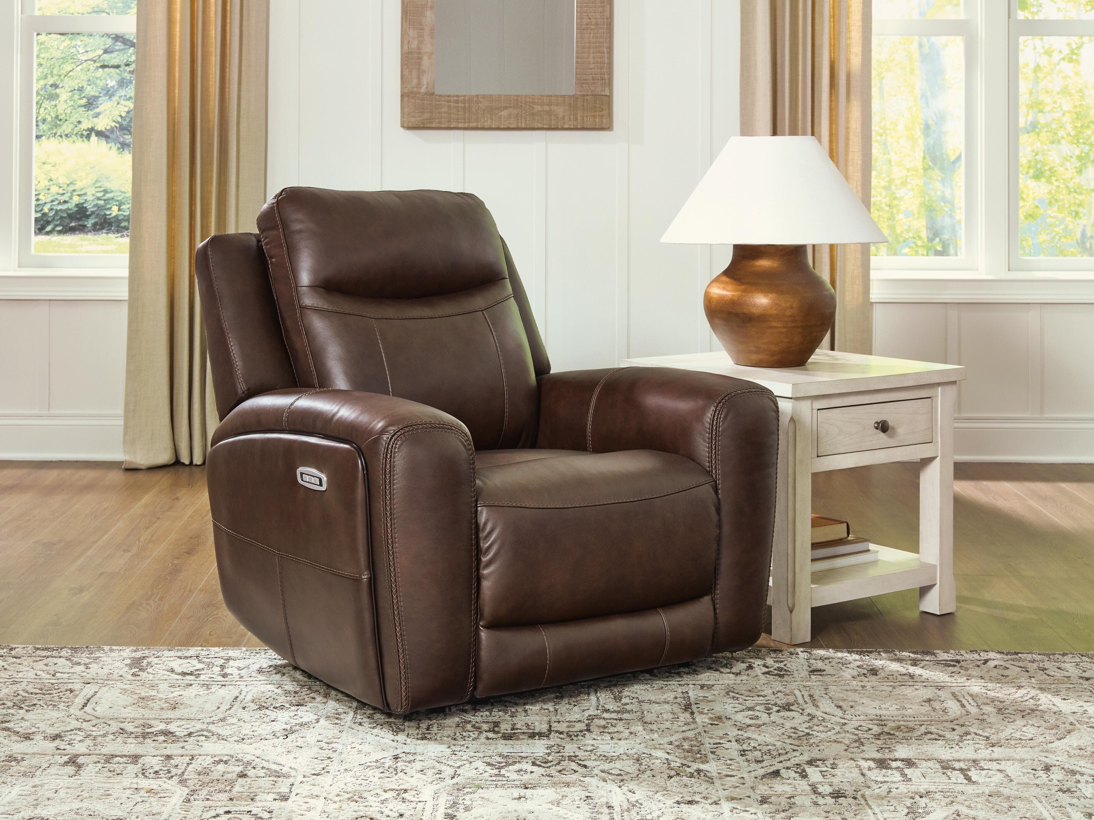 Gravier Power Recliner — Brown/Beige — view 2