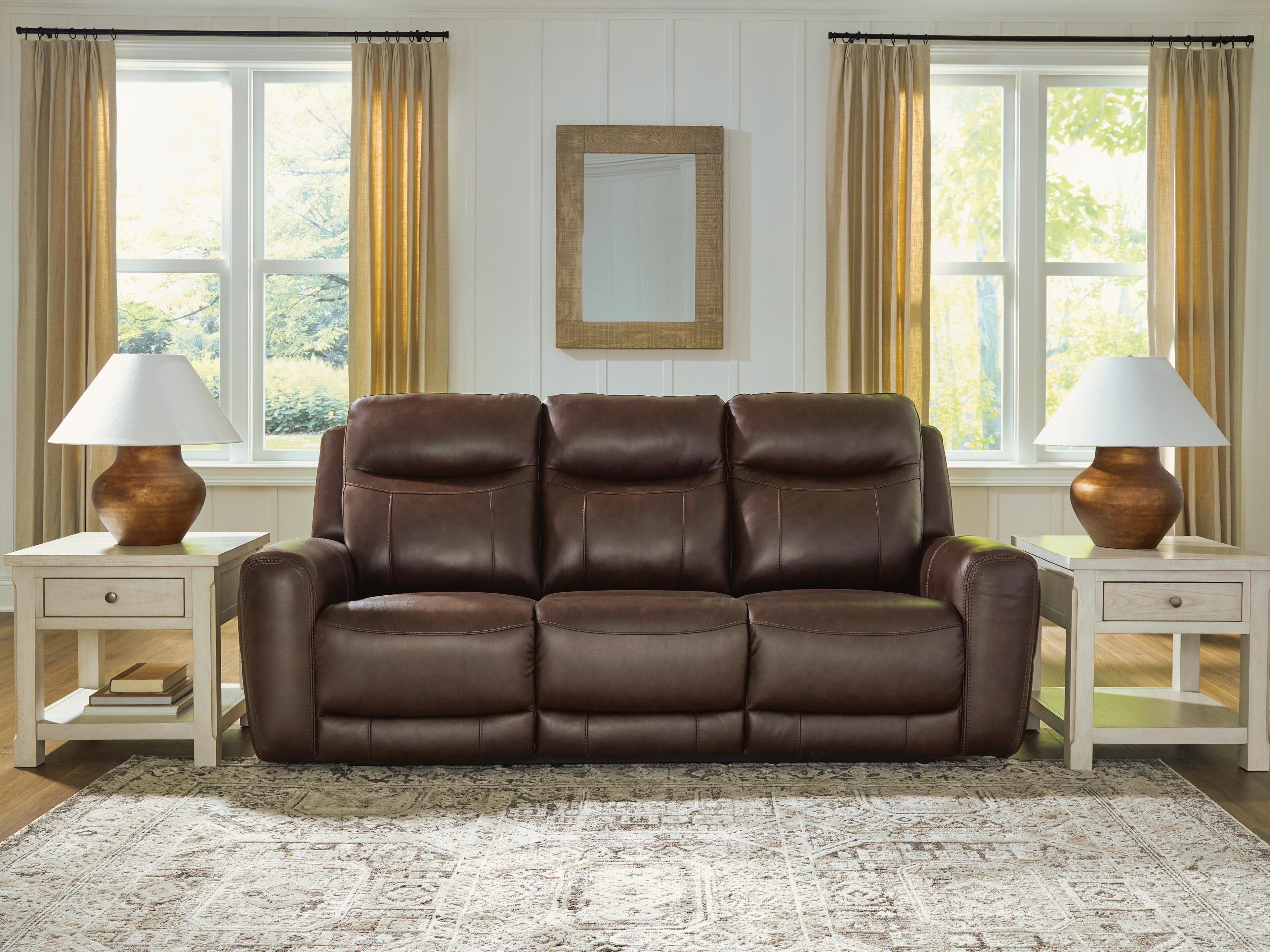 Gravier Power Reclining Sofa — Brown/Beige — view 2