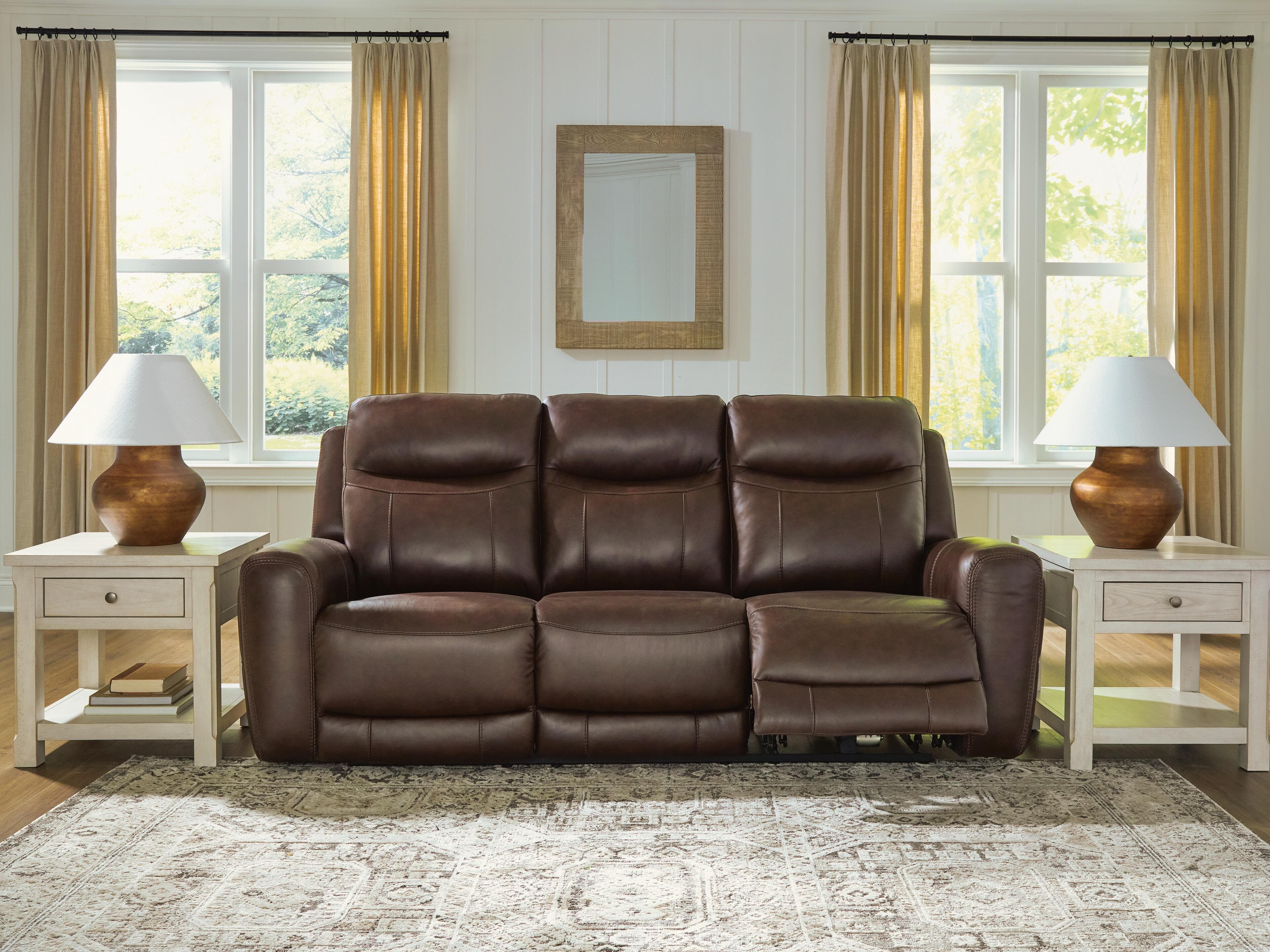 Gravier Power Reclining Sofa — Brown/Beige — view 6