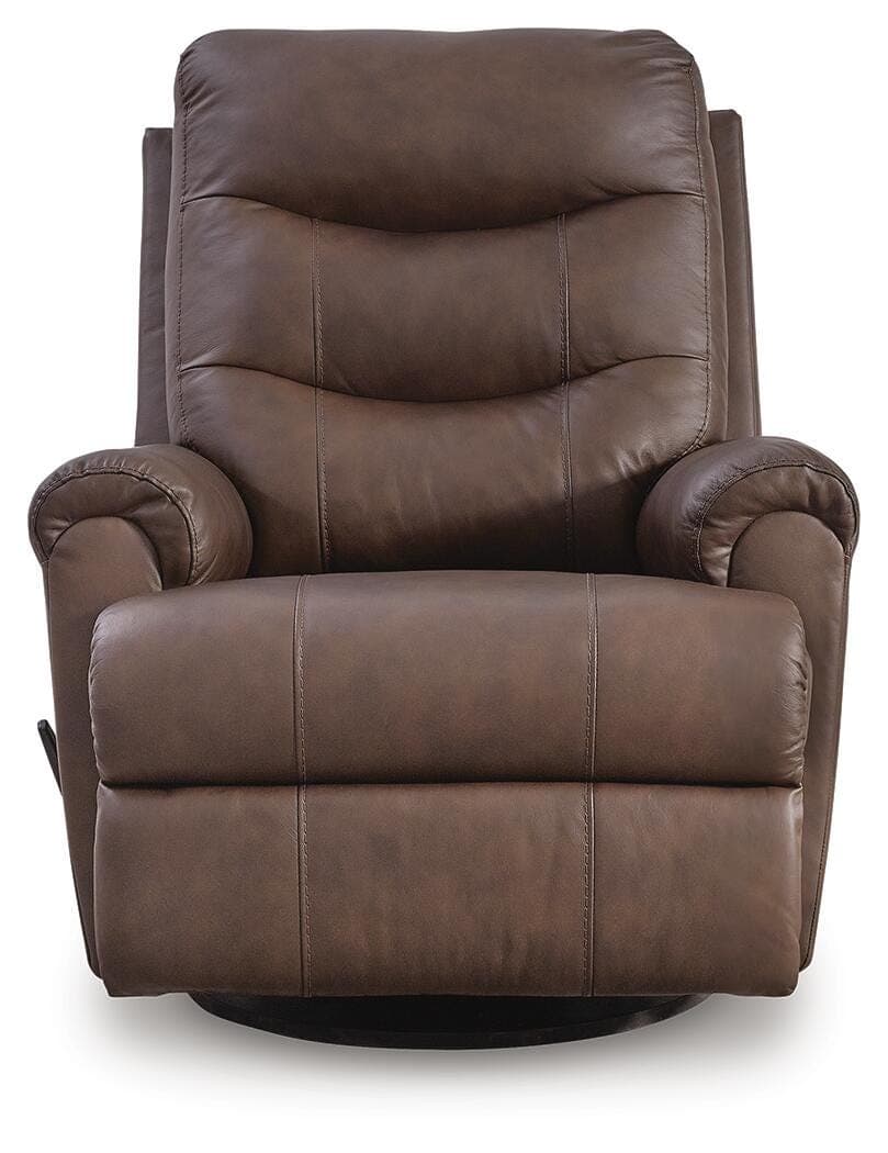 Dolinger Swivel Glider Recliner — Brown/Beige — view 4