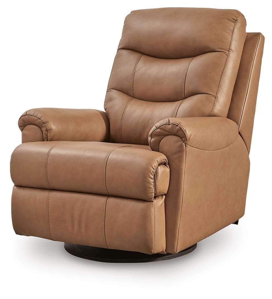 Dolinger Swivel Glider Recliner — Brown/Beige — view 5