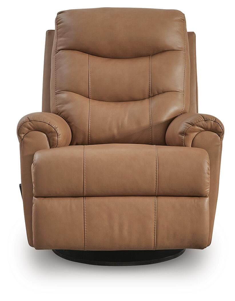Dolinger Swivel Glider Recliner — Brown/Beige — view 4