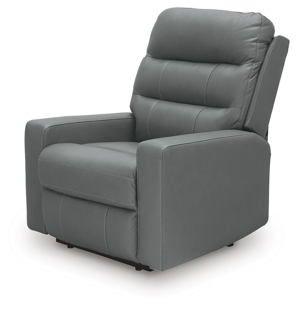 Olcotte Power Recliner — Blue — view 5