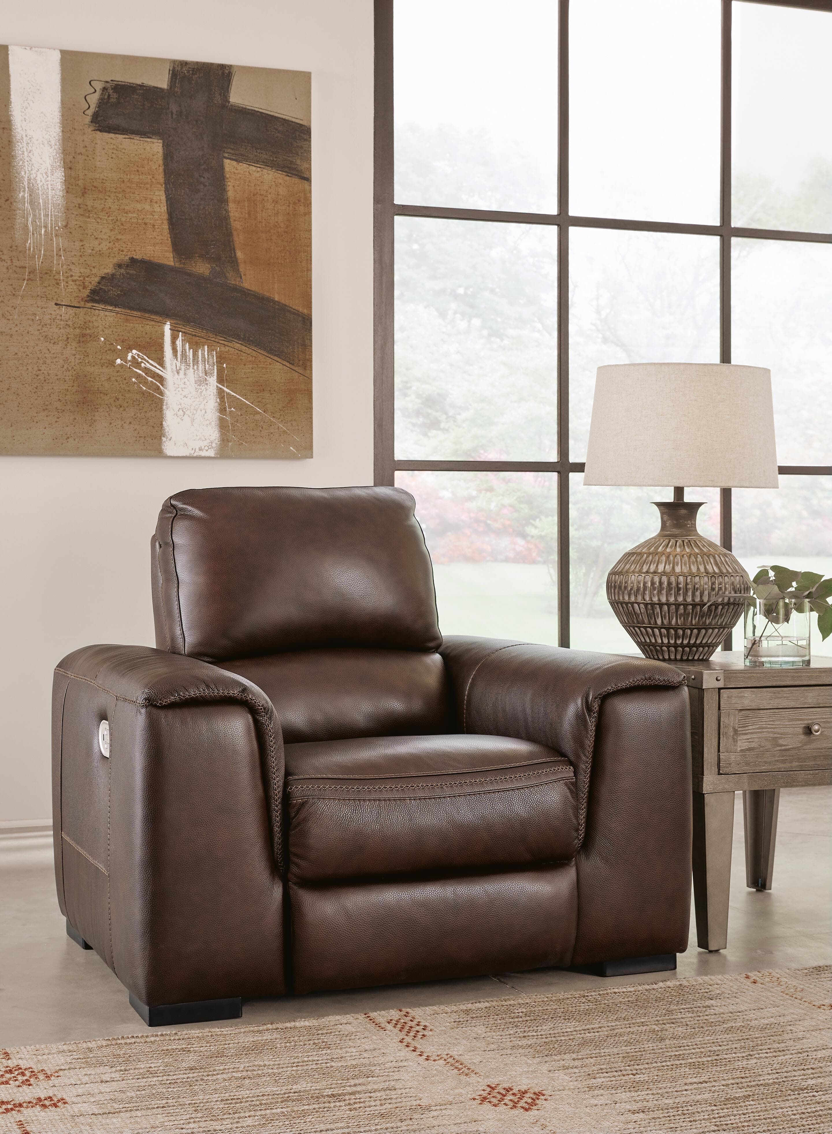 Alessandro Power Recliner — Brown/Beige — view 2