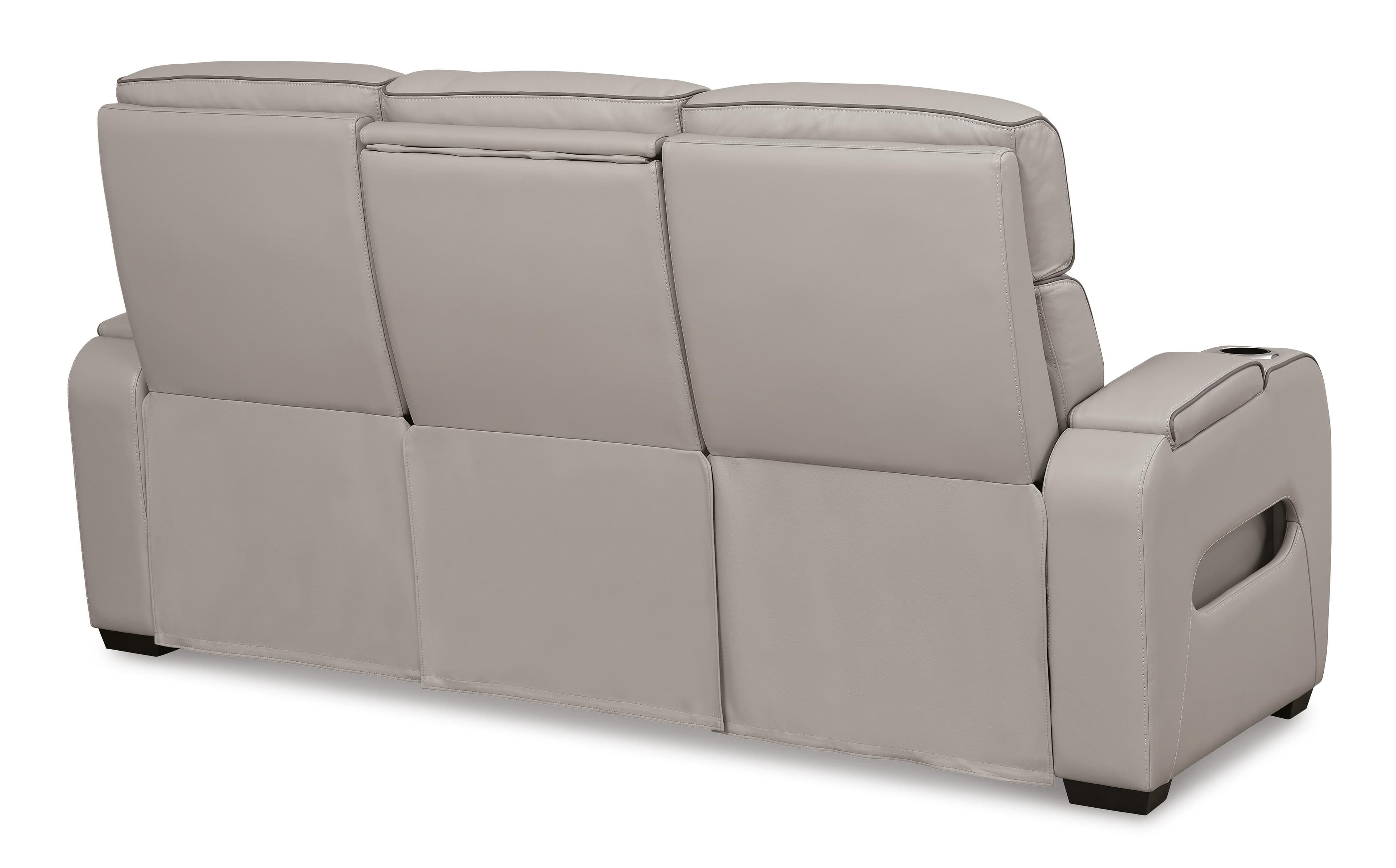 Boyington Power Reclining Sofa — Black/Gray — view 7