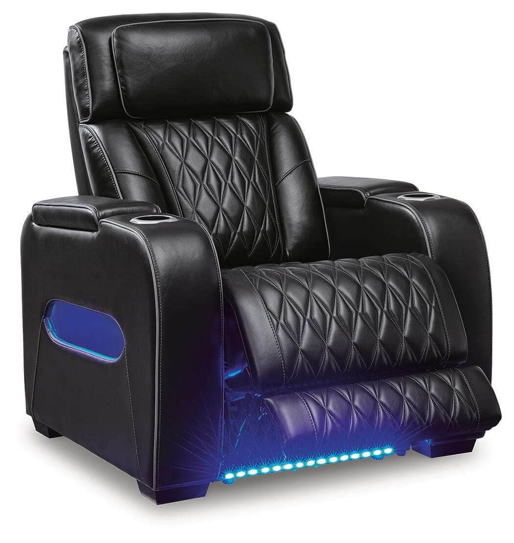 Boyington Power Recliner — Black/Gray — view 3