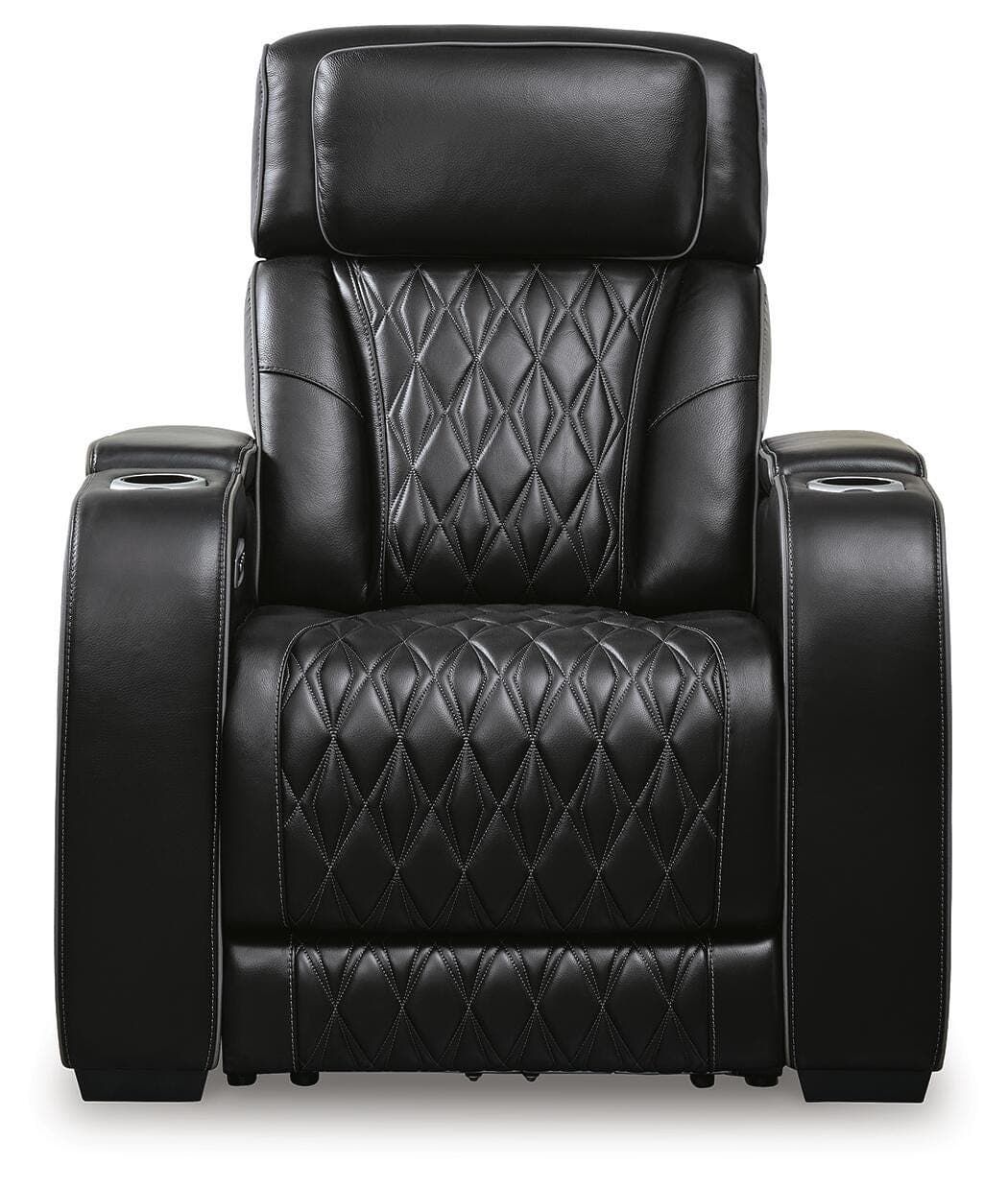 Boyington Power Recliner — Black/Gray — view 4