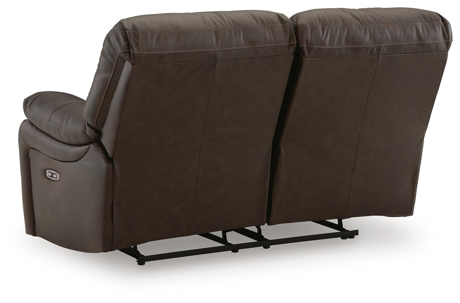 Leesworth Power Reclining Loveseat — Brown/Beige — view 6