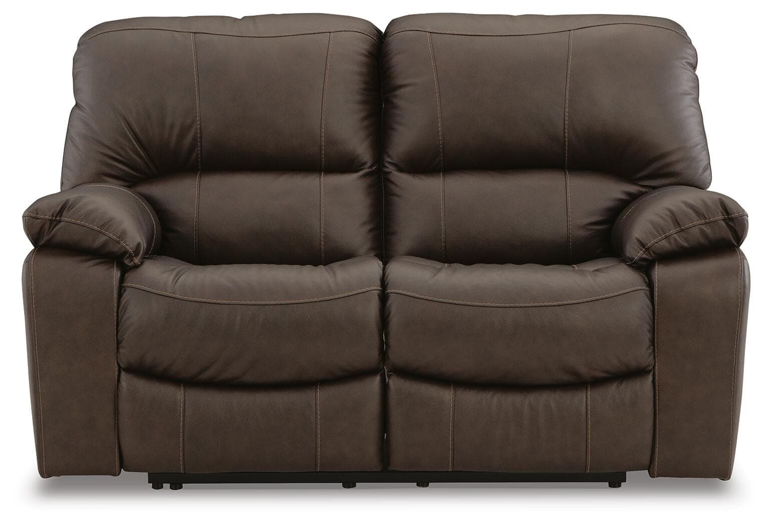 Leesworth Power Reclining Loveseat — Brown/Beige — view 4