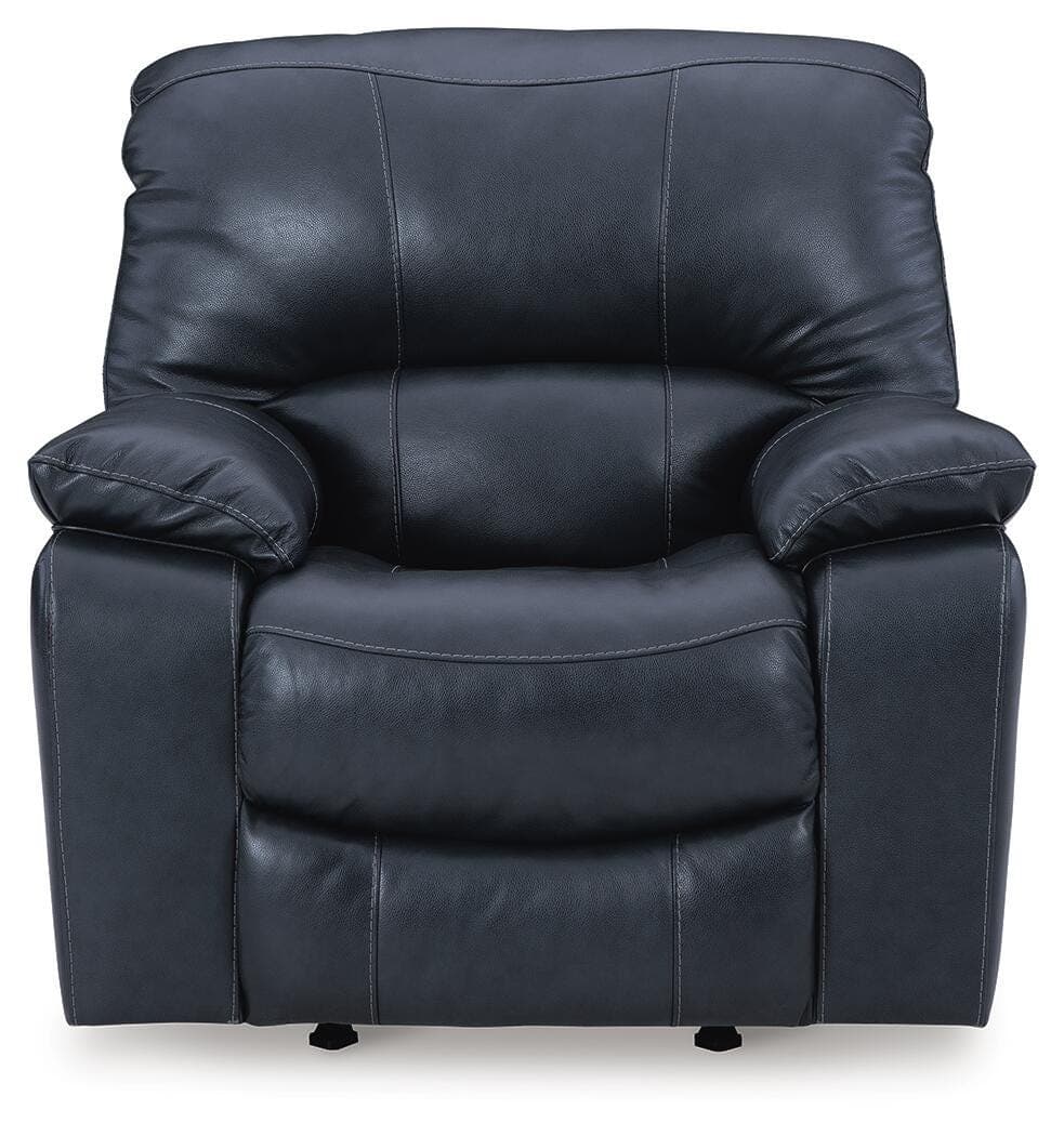 Leesworth Power Recliner — Blue — view 4
