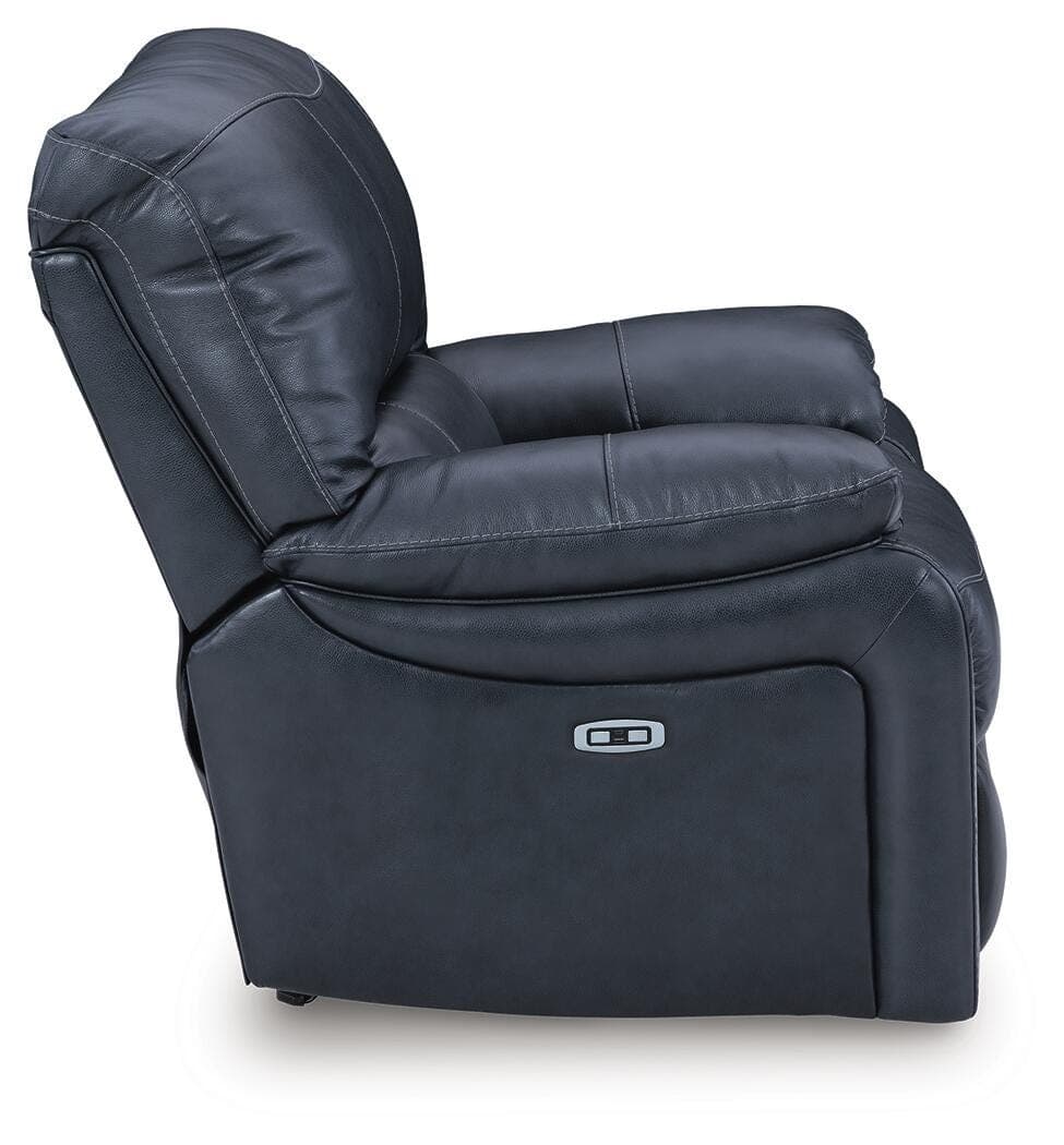 Leesworth Power Recliner — Blue — view 5
