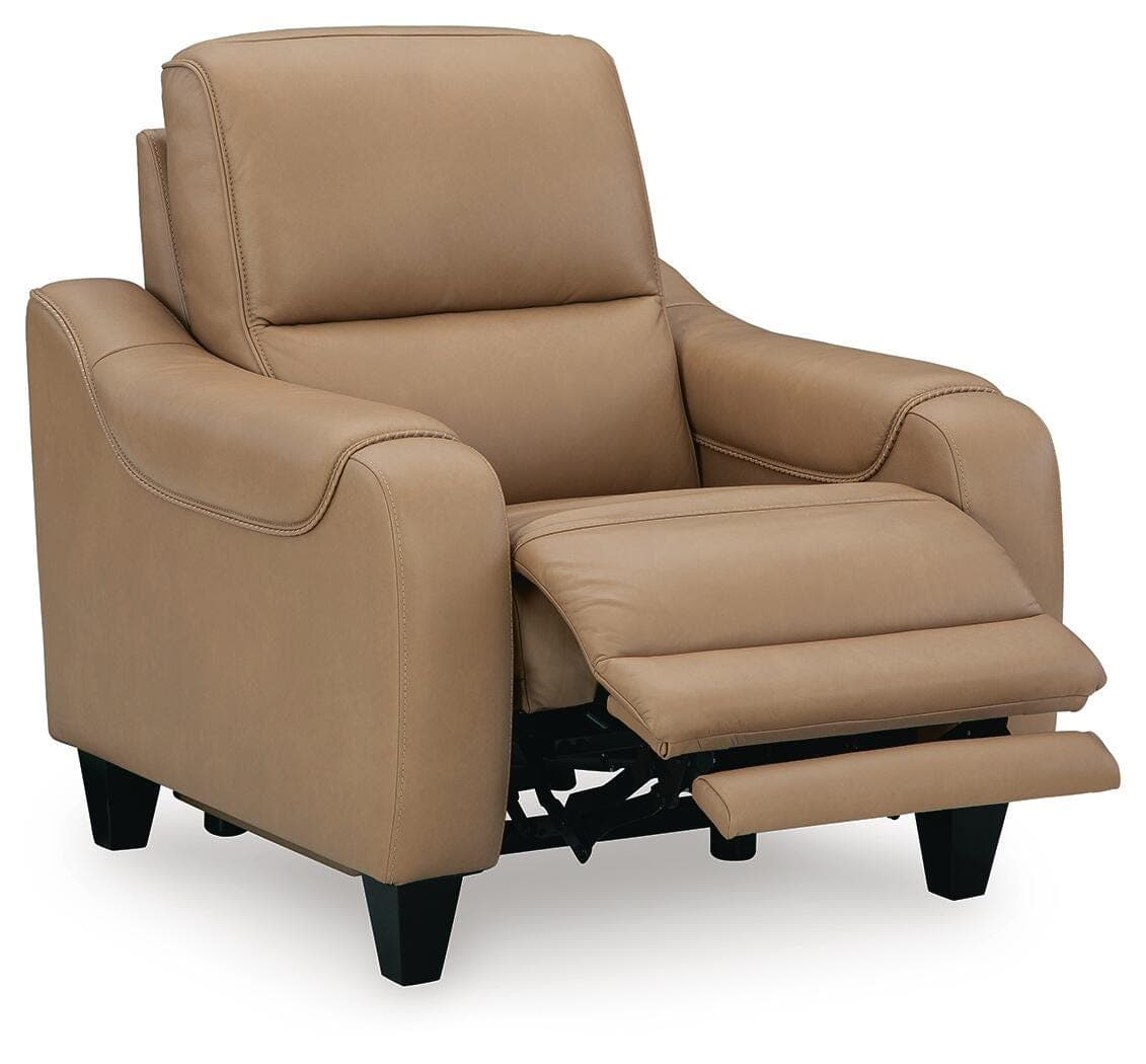 Mosswell Power Recliner — Brown/Beige — view 3