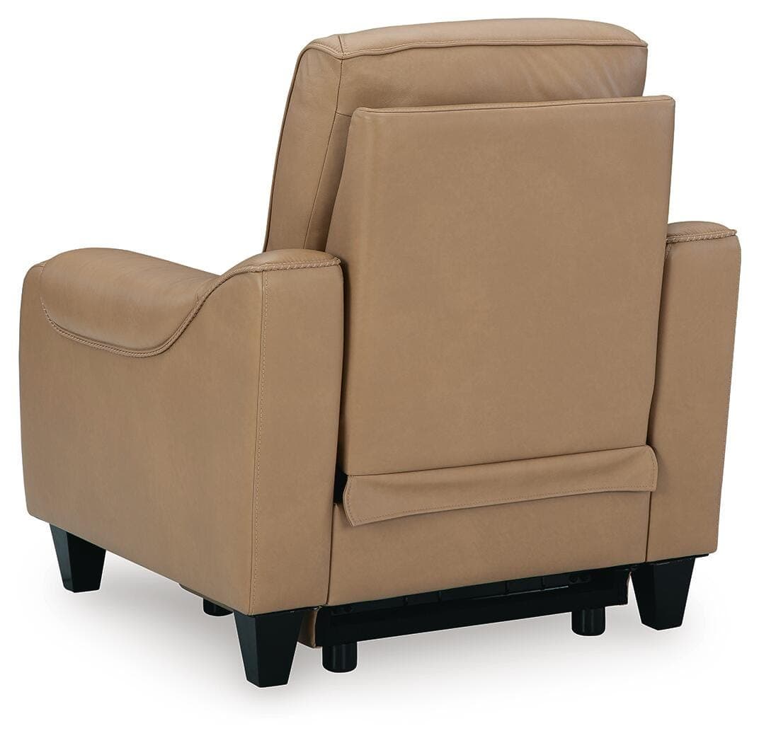 Mosswell Power Recliner — Brown/Beige — view 7