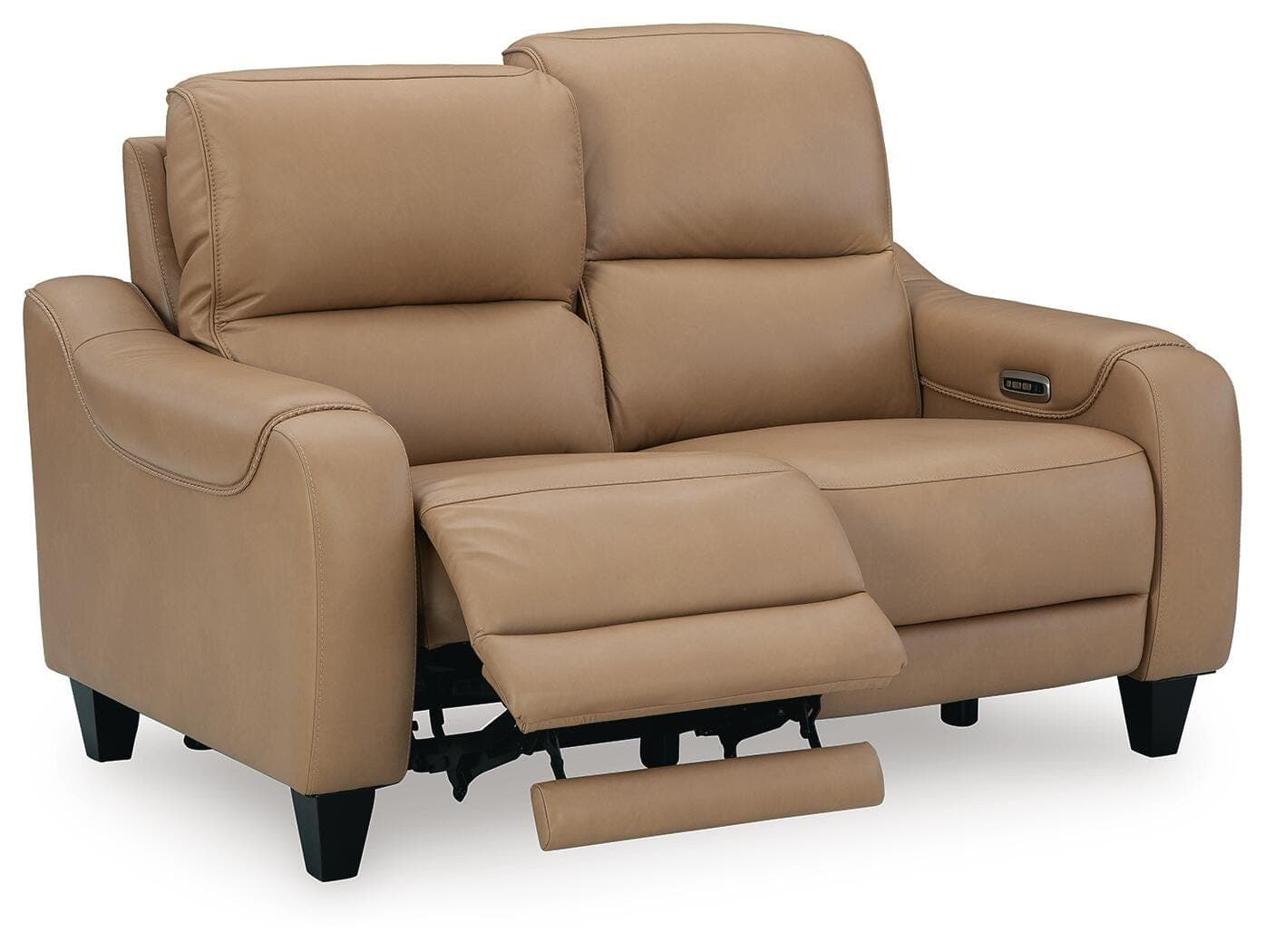 Mosswell Power Reclining Loveseat — Brown/Beige — view 4