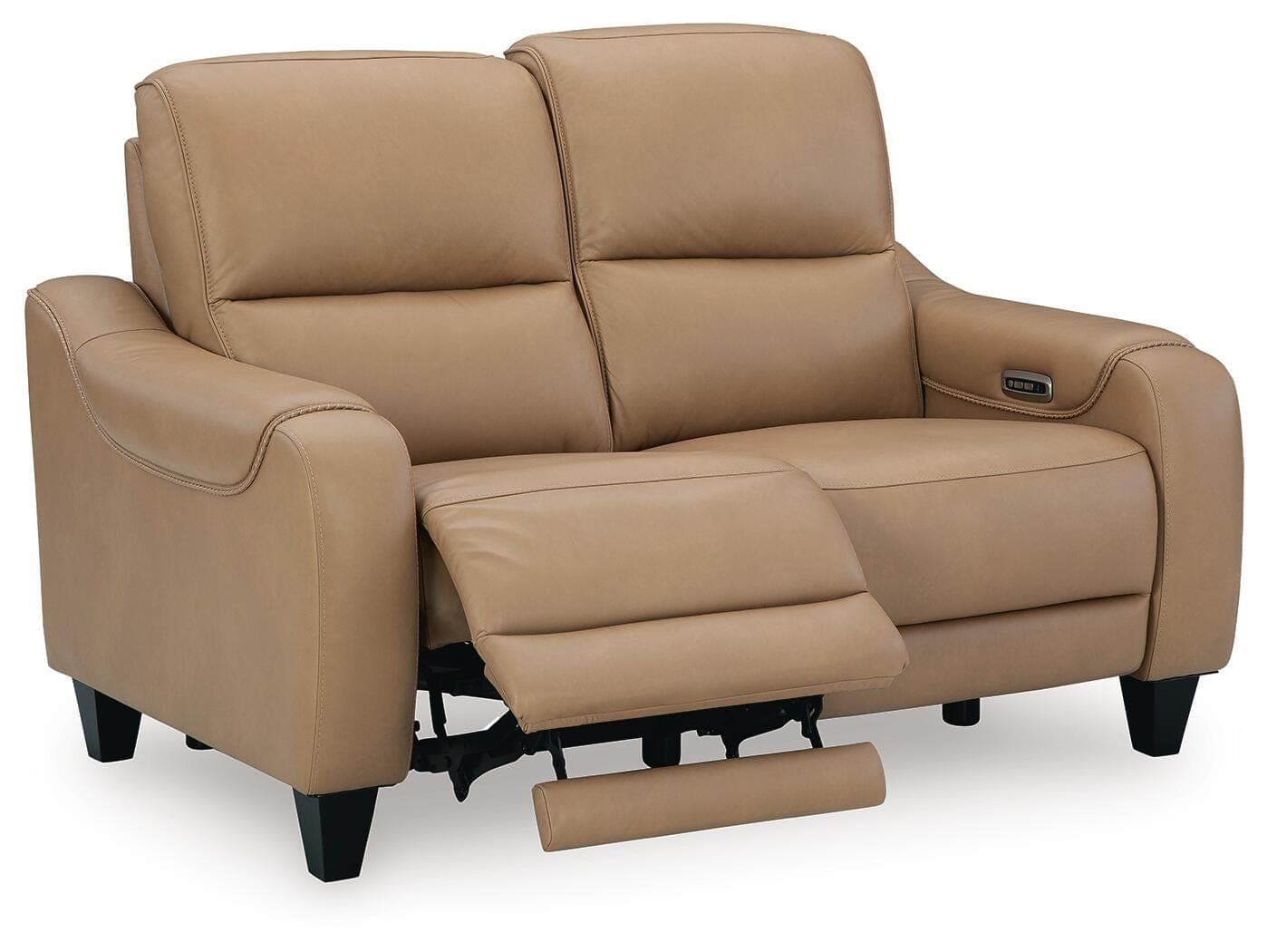 Mosswell Power Reclining Loveseat — Brown/Beige — view 3