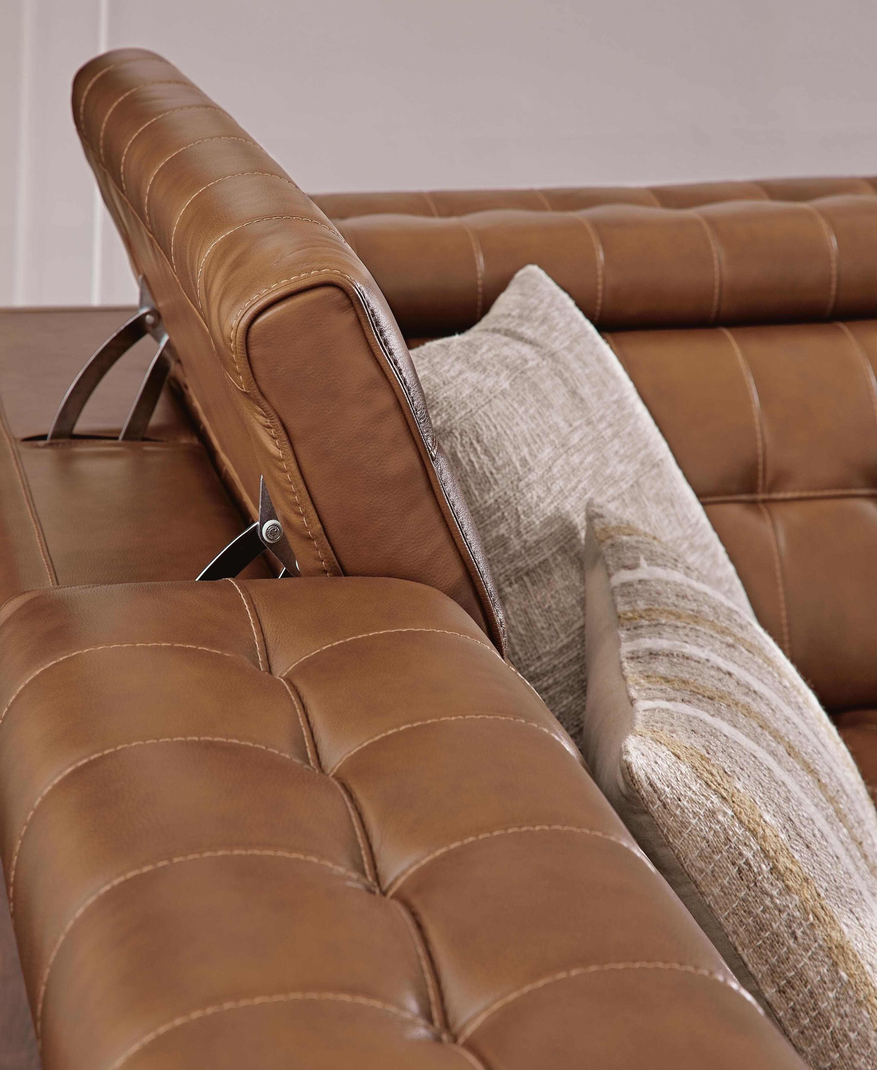 Temmpton 4-Piece Reclining Sectional — Brown/Beige — view 4